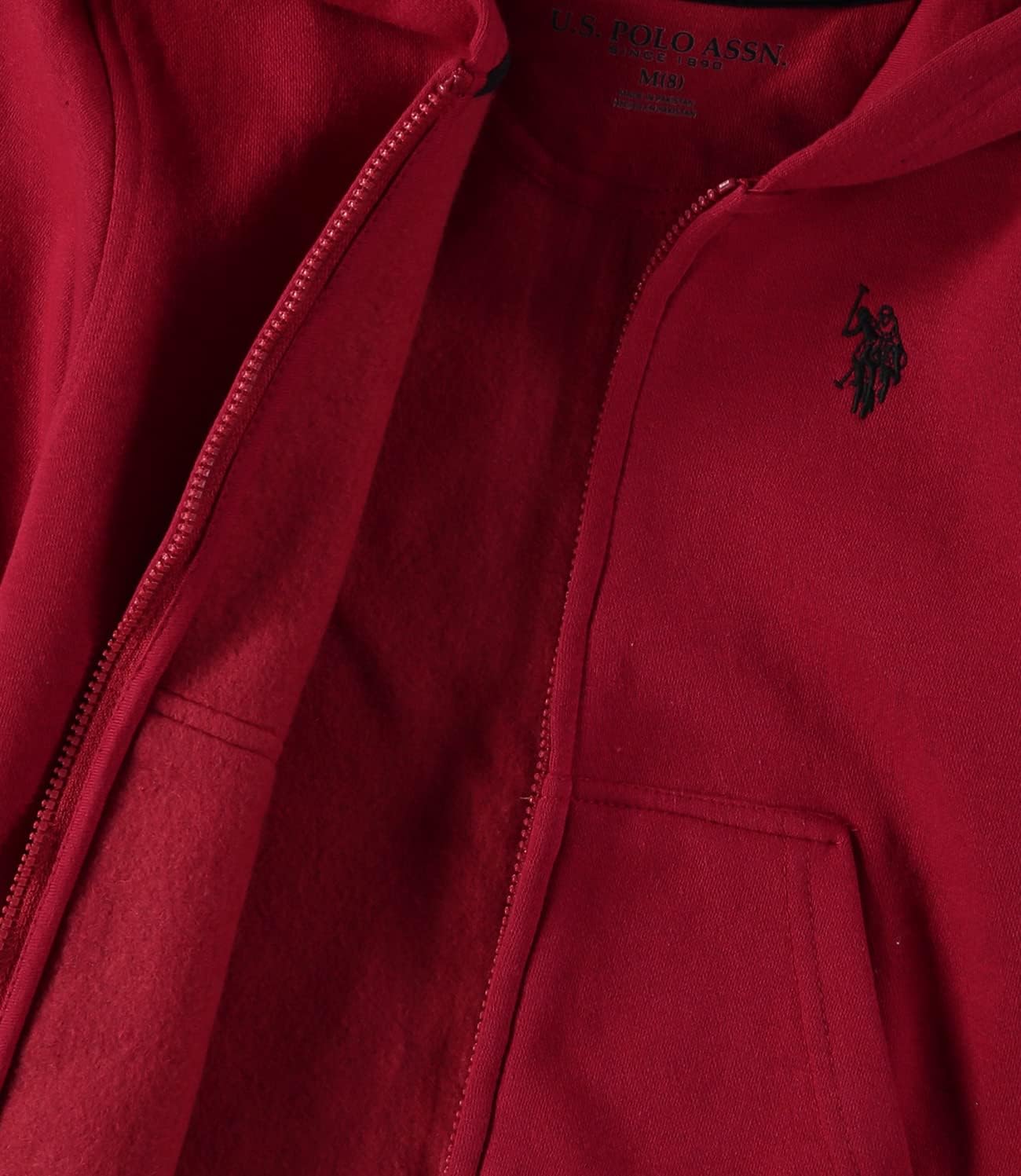 US Polo Assn Boys Zip Front Hoodie