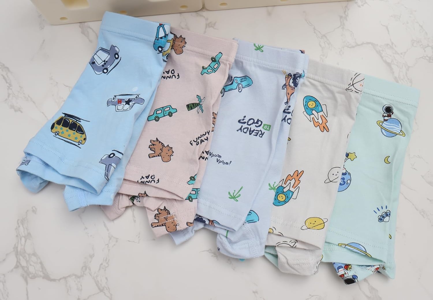 Chung Toddler Boy Cotton Boxer Briefs Underwear for 2-11 Years Dinosaur Cute Patterns