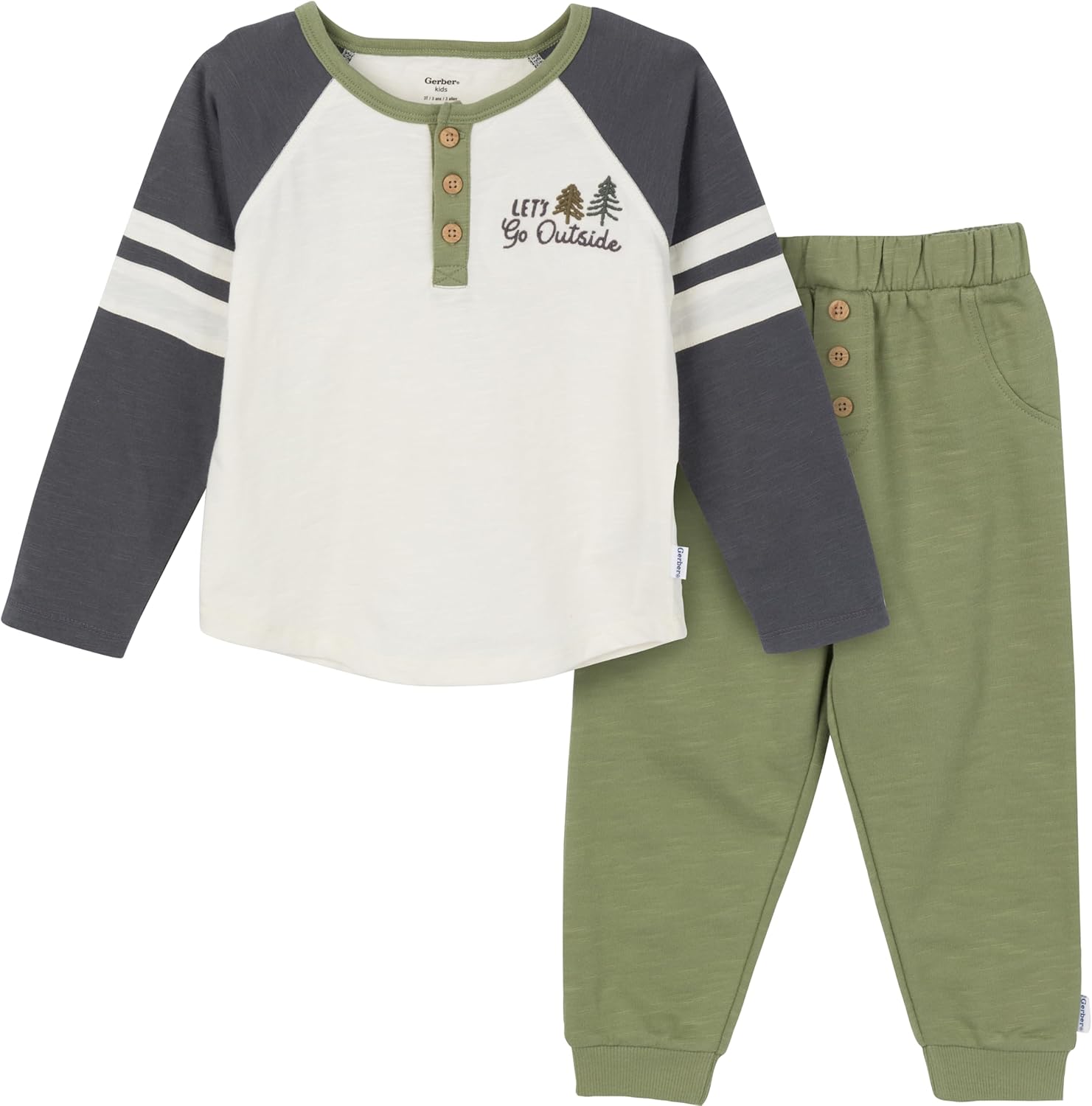 Gerber Toddler Boys 2-Piece Top and Joggers Set