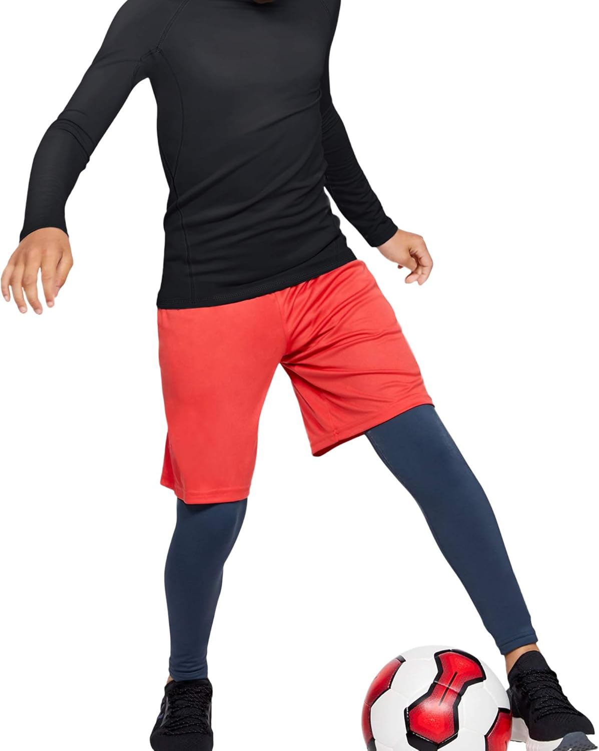Perfect Compression 4Pack for Boys Girls Base Layer Support Moisture-Wicking vgNHSpX