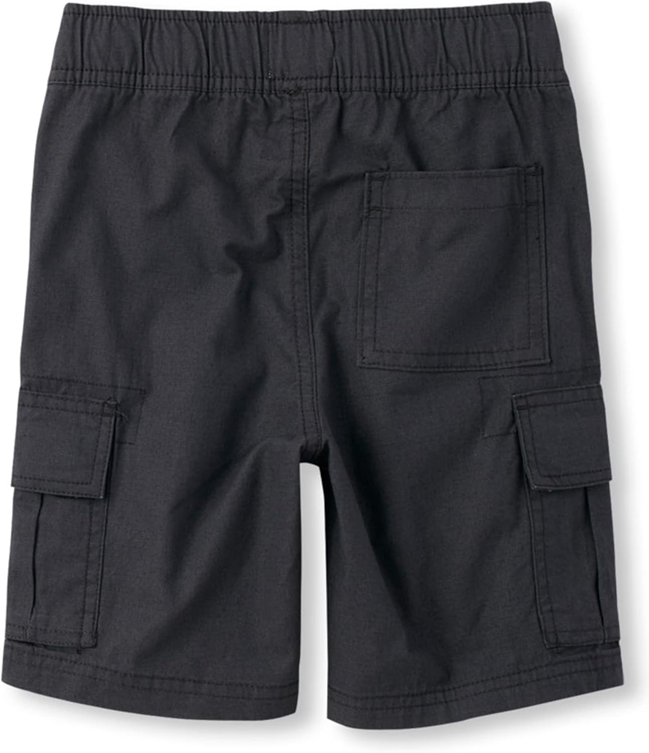 boys cargo shorts in soft cotton classic fit with pockets elastic waist great for adventures the childrens place