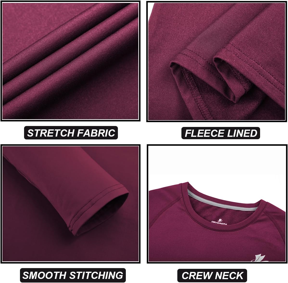 Devoropa Youth Boys Compression Thermal noe