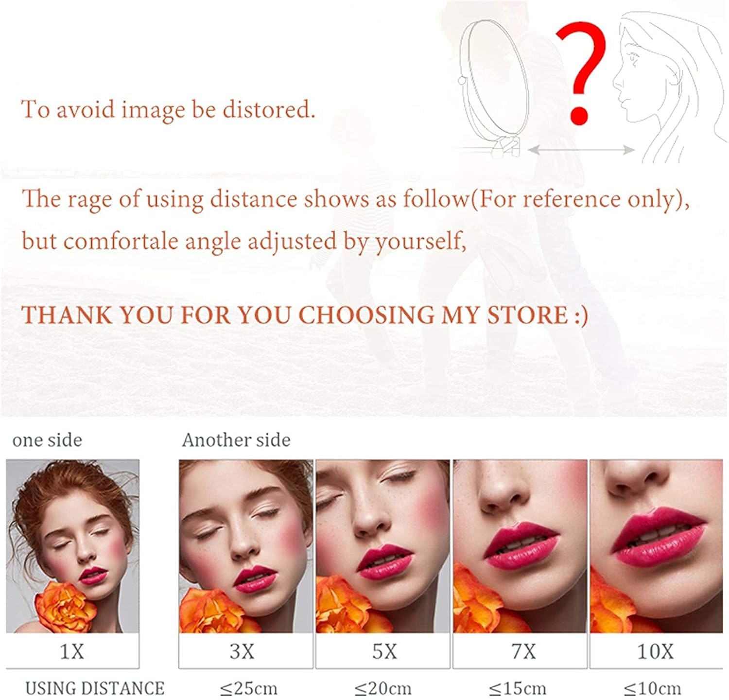 Elegant Wall-Mounted Makeup Mirror