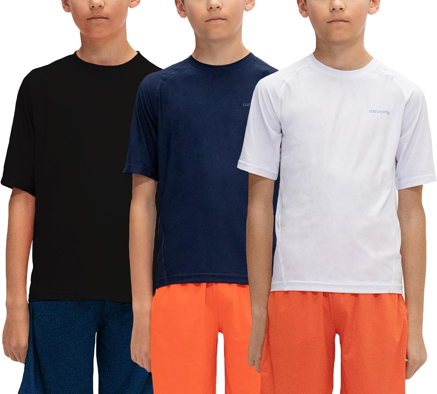 DEVOPS Boys 2 or 3 Pack Compression Long Sleeve Shirts