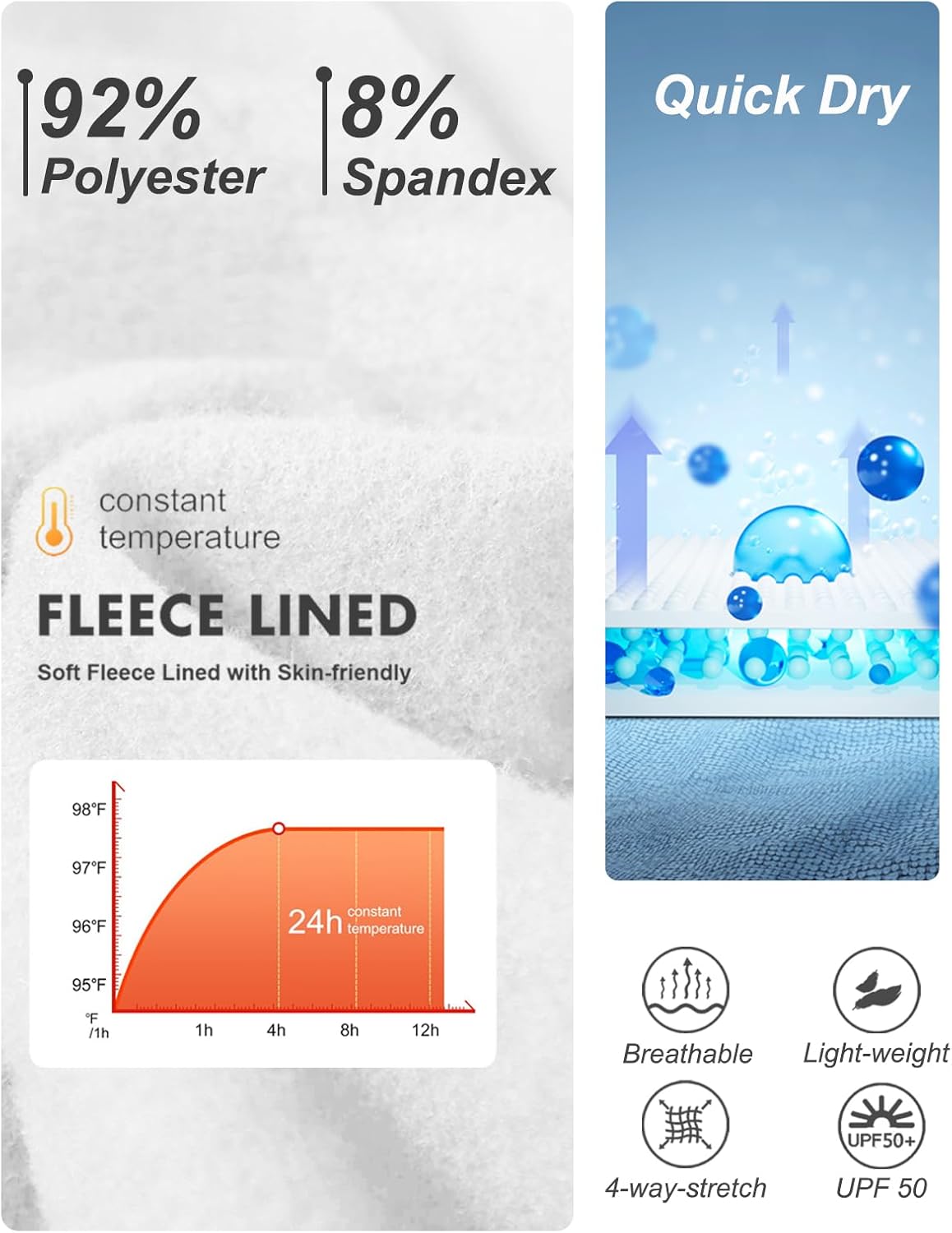 Devoropap Compression Thermal Set for Kids - Ultra-Soft Warm Base Layer with 4-Way Stretch for Boys