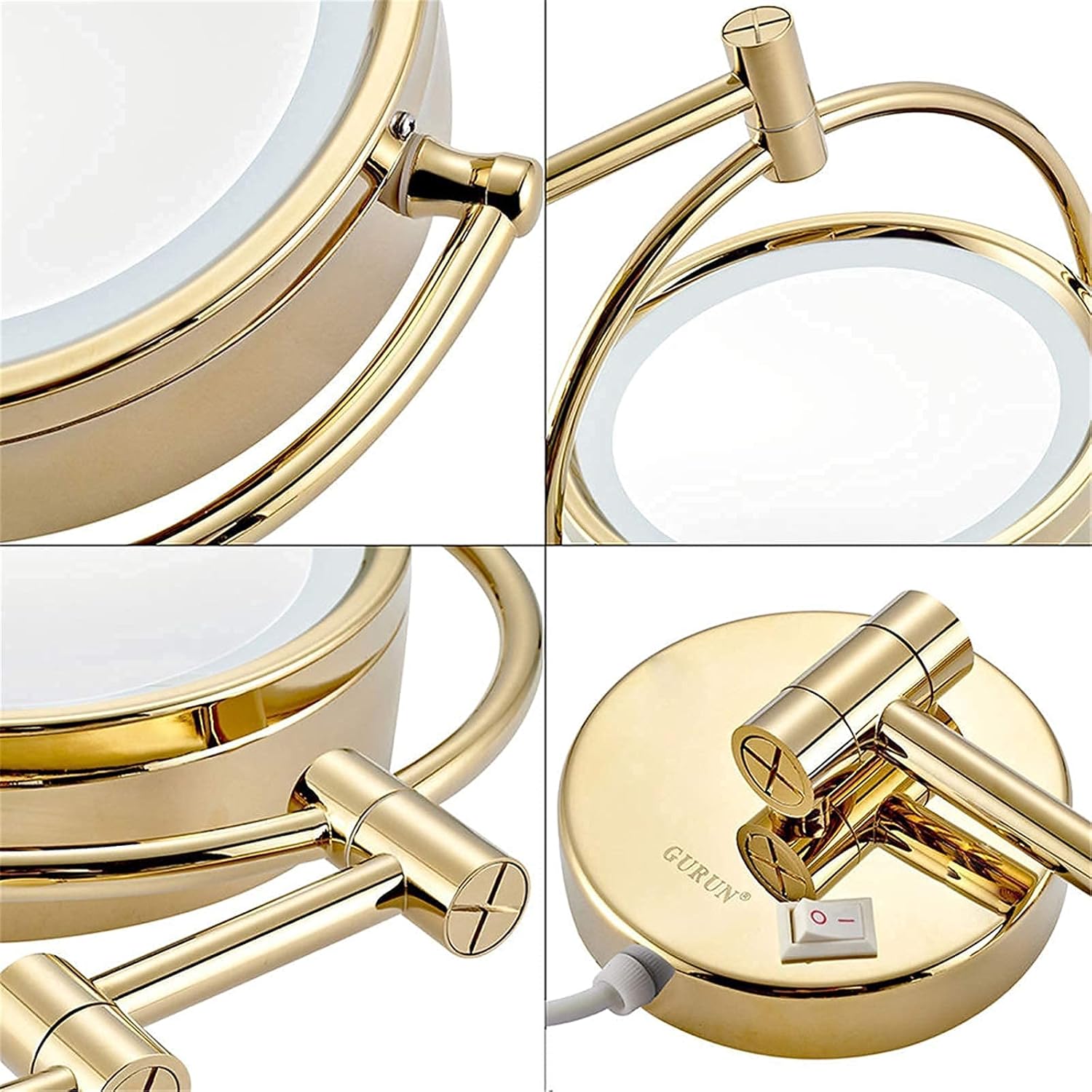 Elegant Wall-Mounted Makeup Mirror