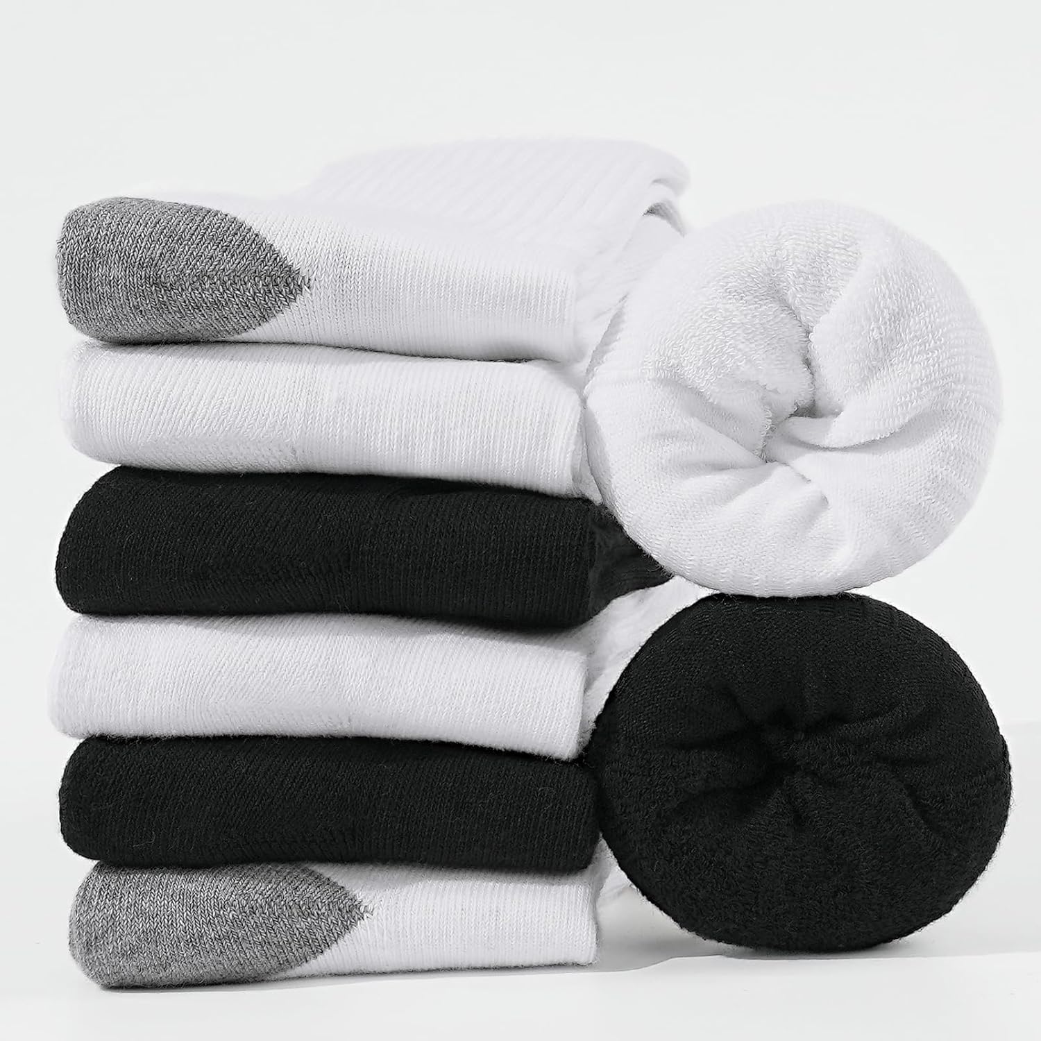 Perfect for Kids Booph Kids Boys Girls Athletic Crew Socks