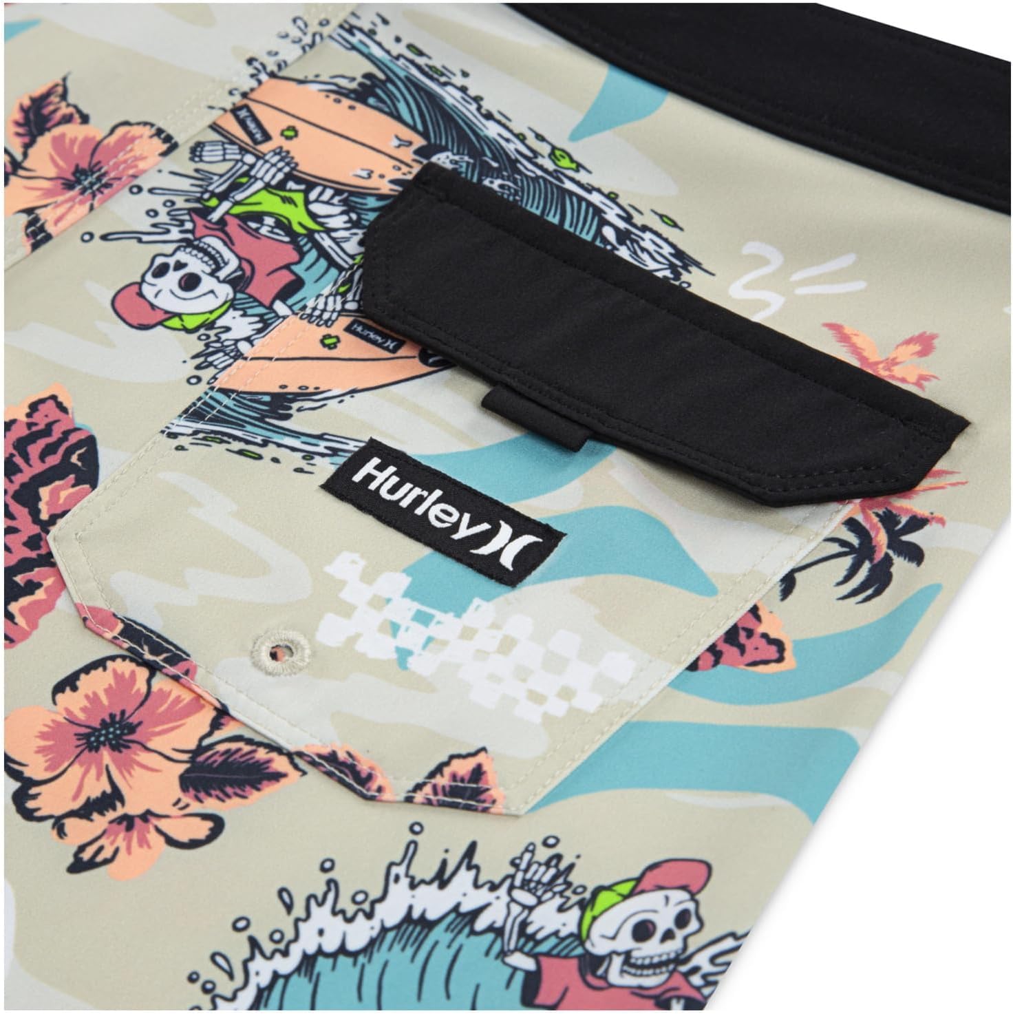 Hurley Boys Doodle Isle Board Shorts Big Kid Fun Functional