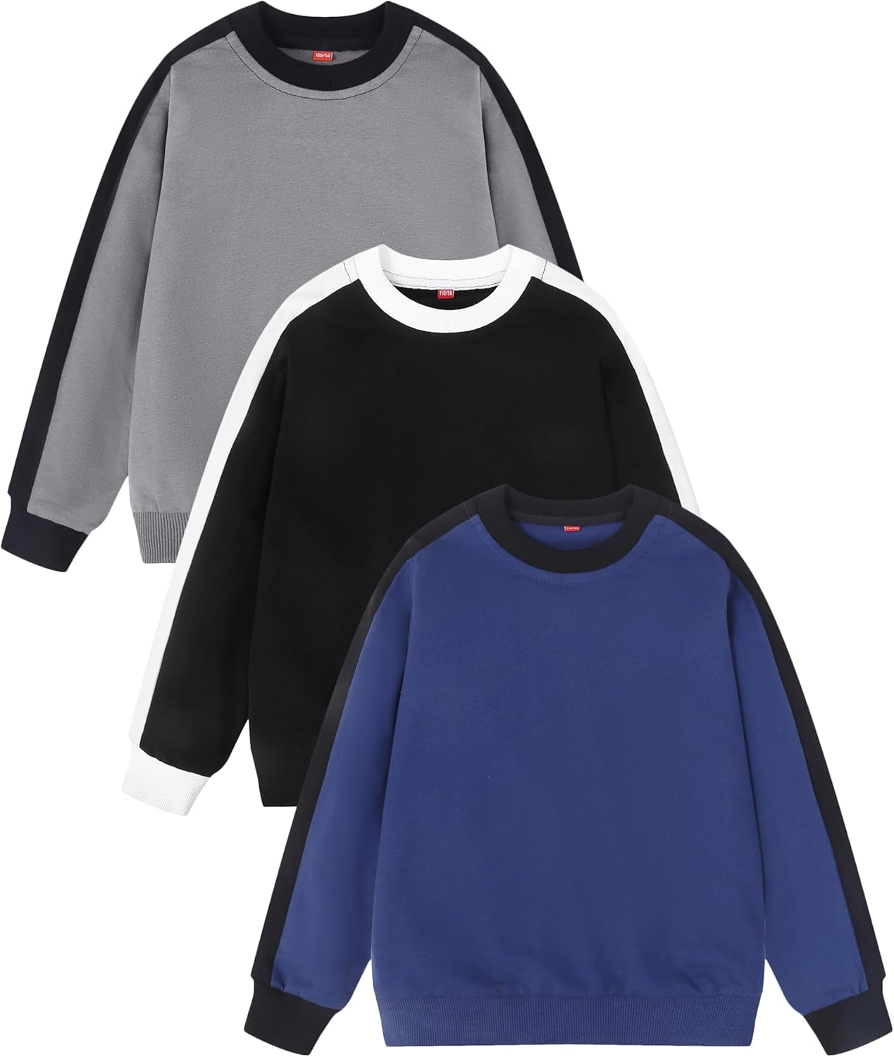GFQLONG 3 Pack Toddler Boy Sweatshirt