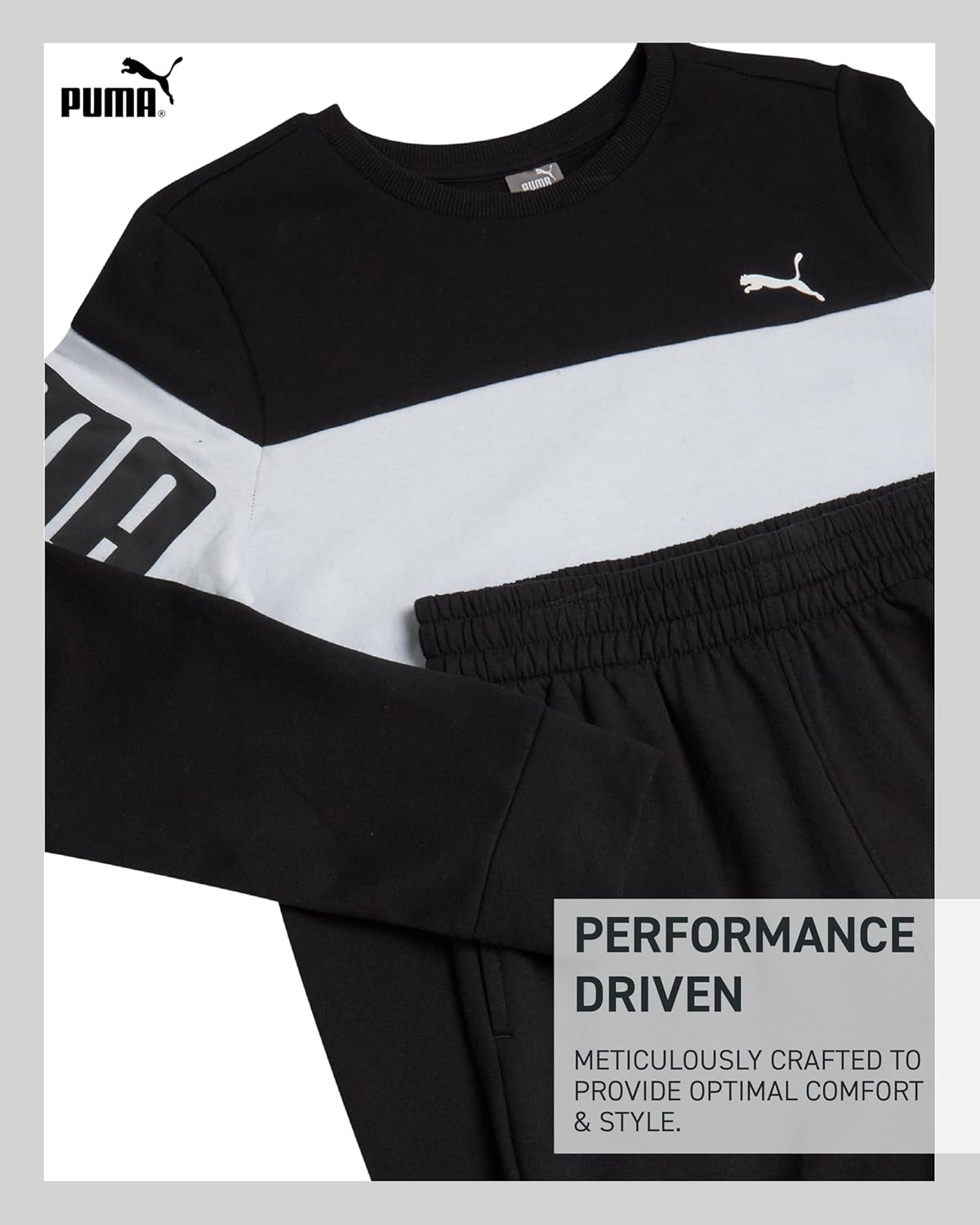 PUMA Boys Jogger Set for Boys Casual Active Fashion