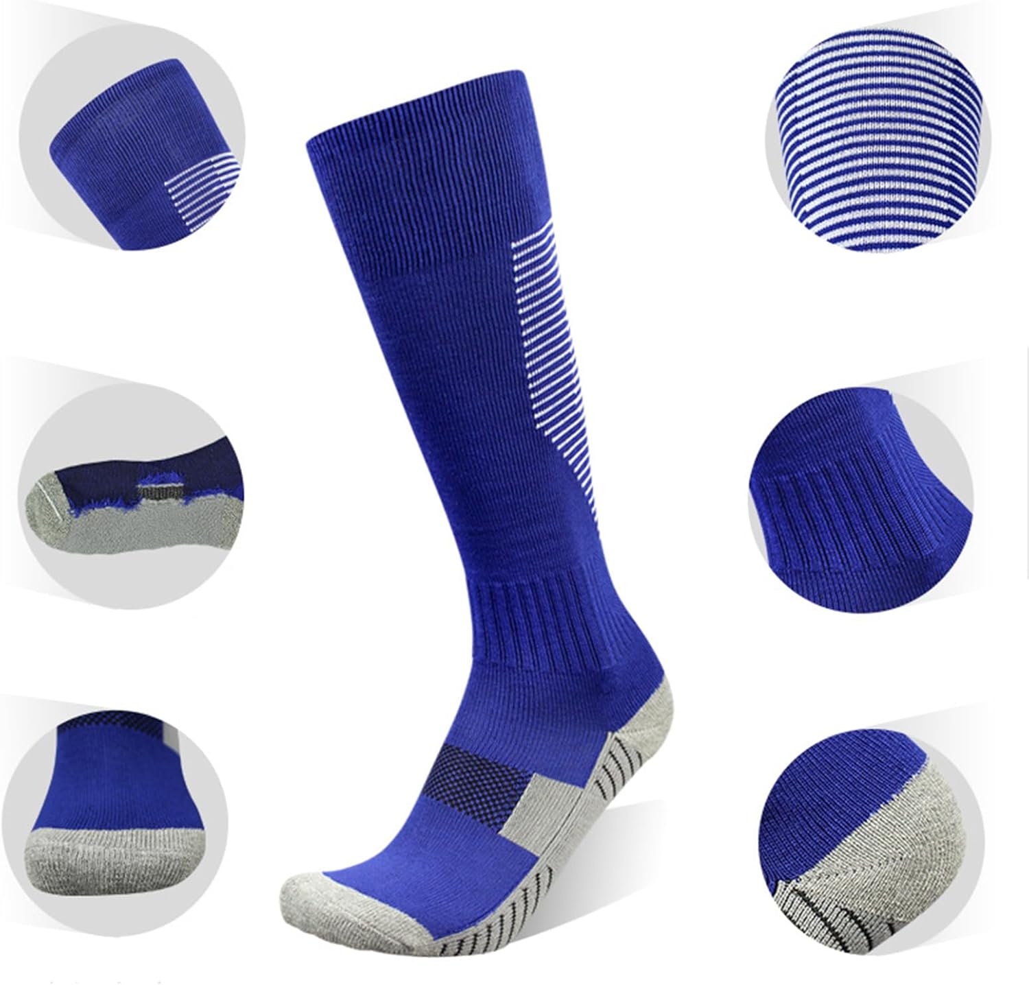 Tery 10-Pair Kids Soccer Knee High Socks