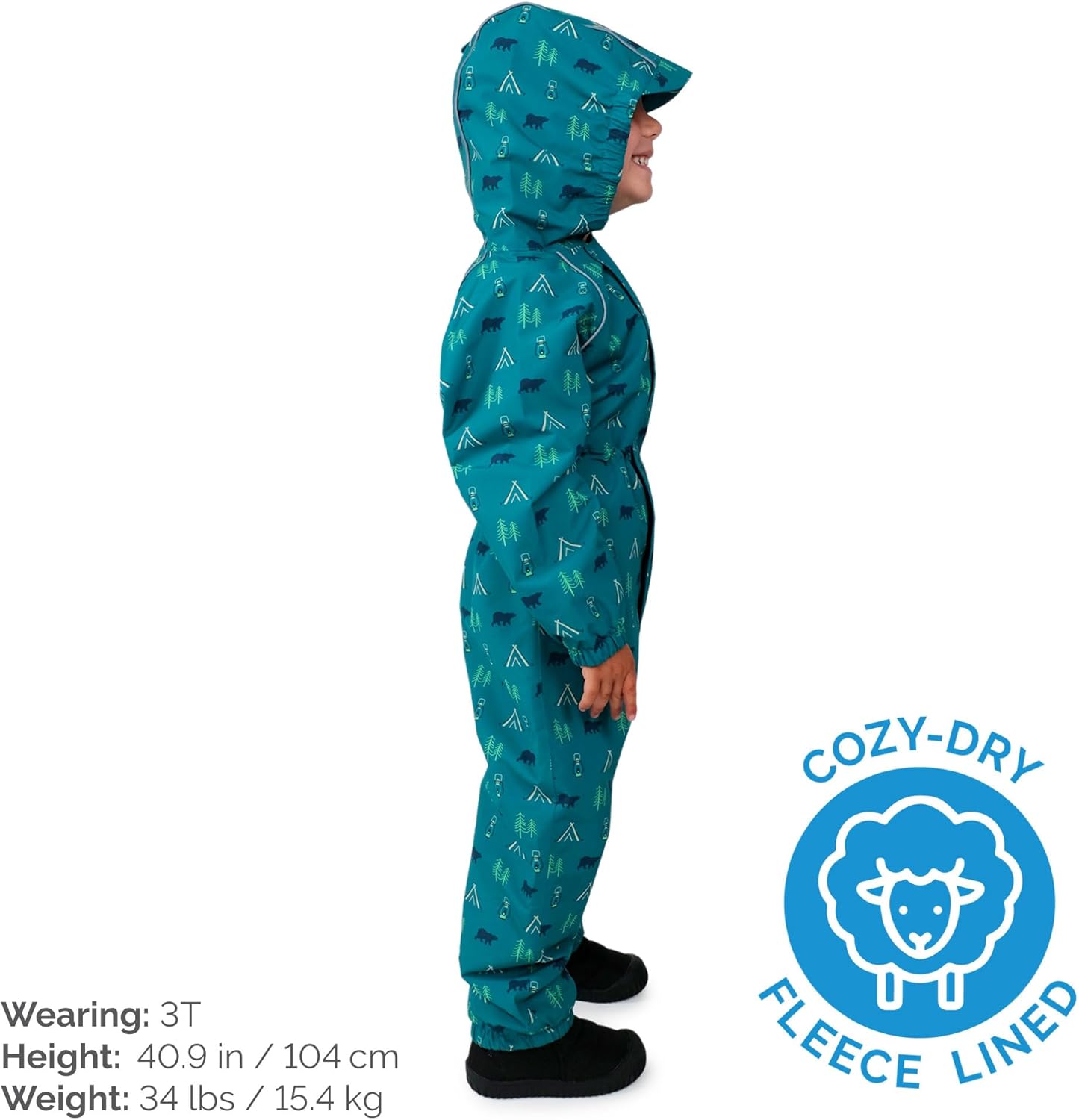 Waterproof Fleece-Lined Snowsuit for Kids
