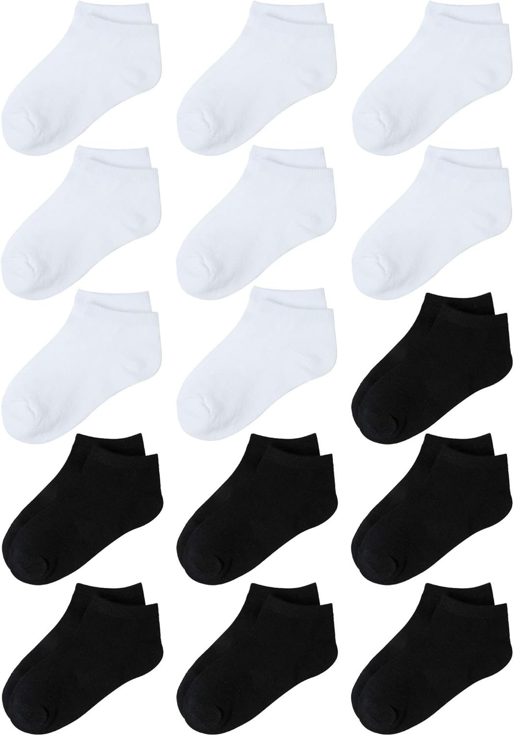Cooraby 15-Pair Kids Low-Cut Ankle Socks