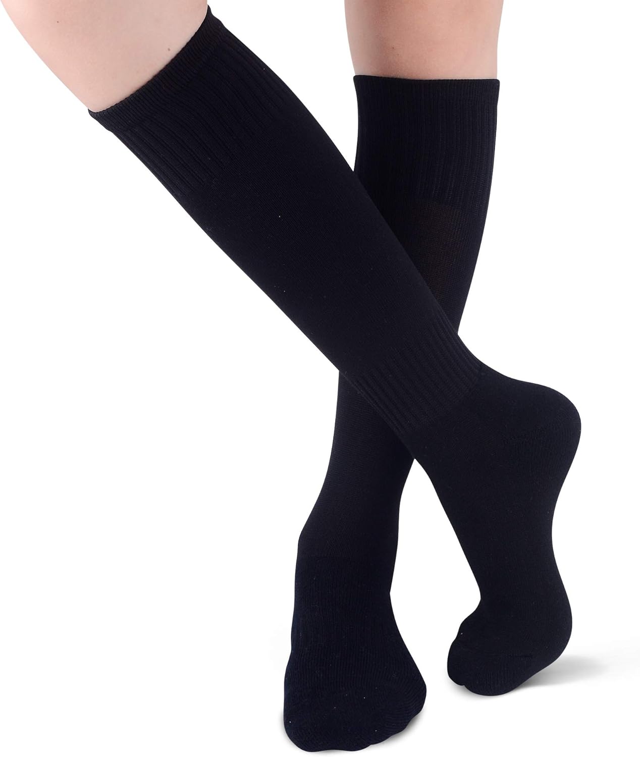 Raigoo Premium Sport Socks for Kids Ages 4-16 Softball Soccer Baseball Football Training Socks