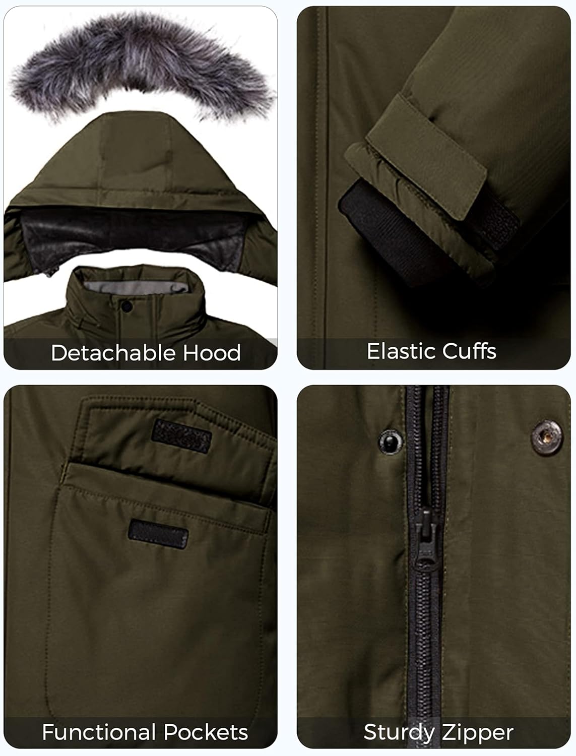 ZSHOW Boys Warm Winter Coat waterproof puffer jacketStay cozy in cold weather with this stylish and practical jacket