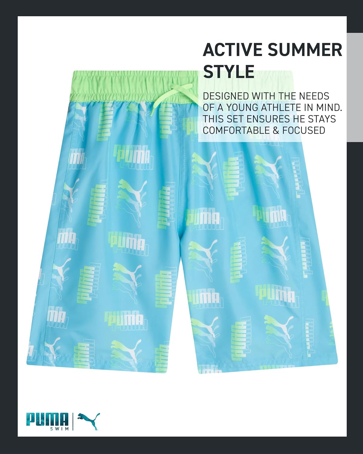 Versatile Swimming Set for Boysased on PUMA Design