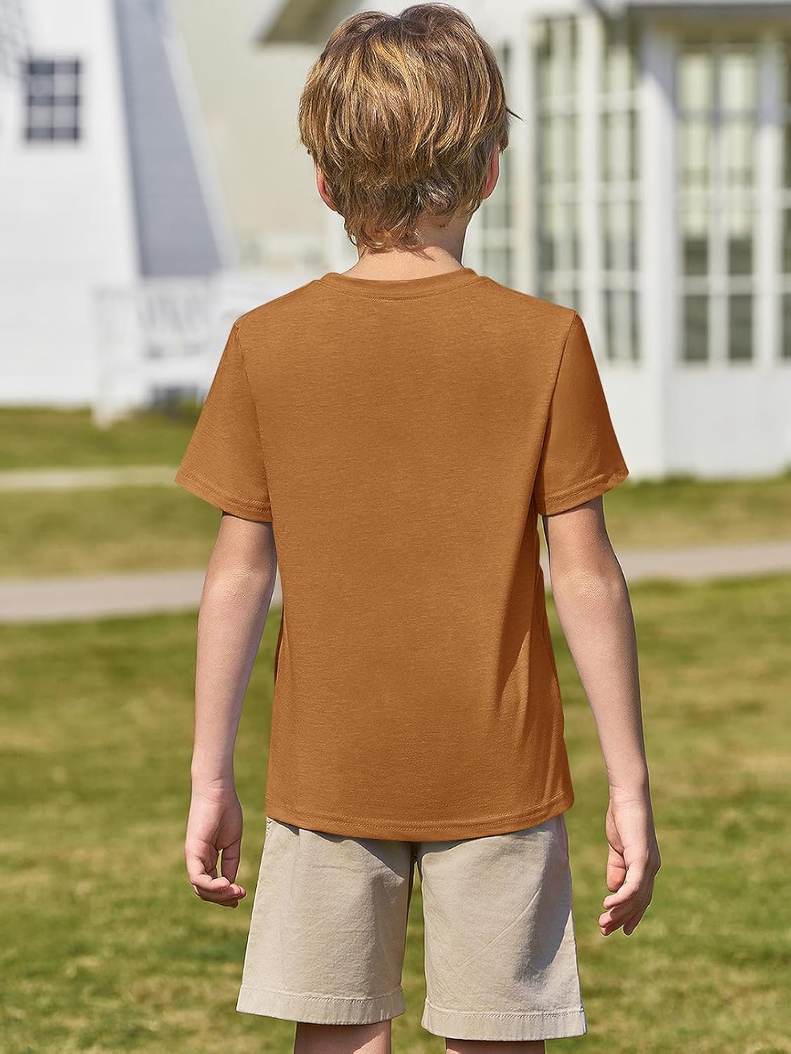 Summer Comfort Boys Short Sleeve T-Shirts for Ages 5-14