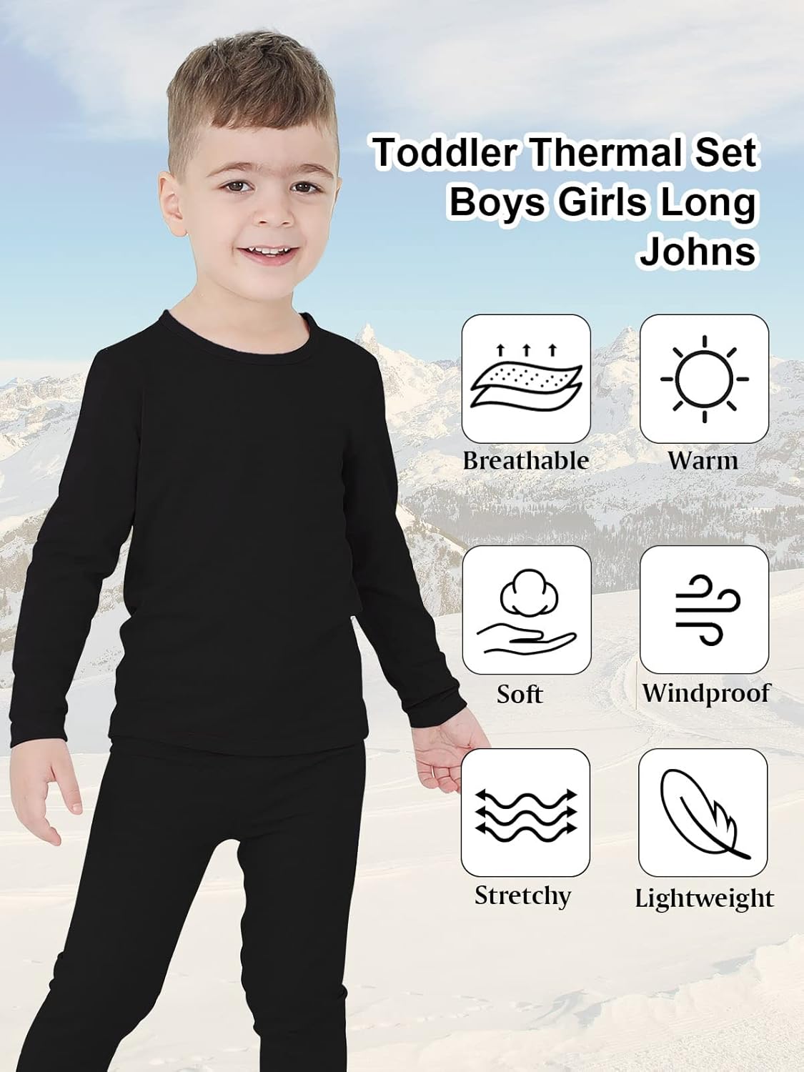 Premium Thermal Underwear for Kids - Soft Warm