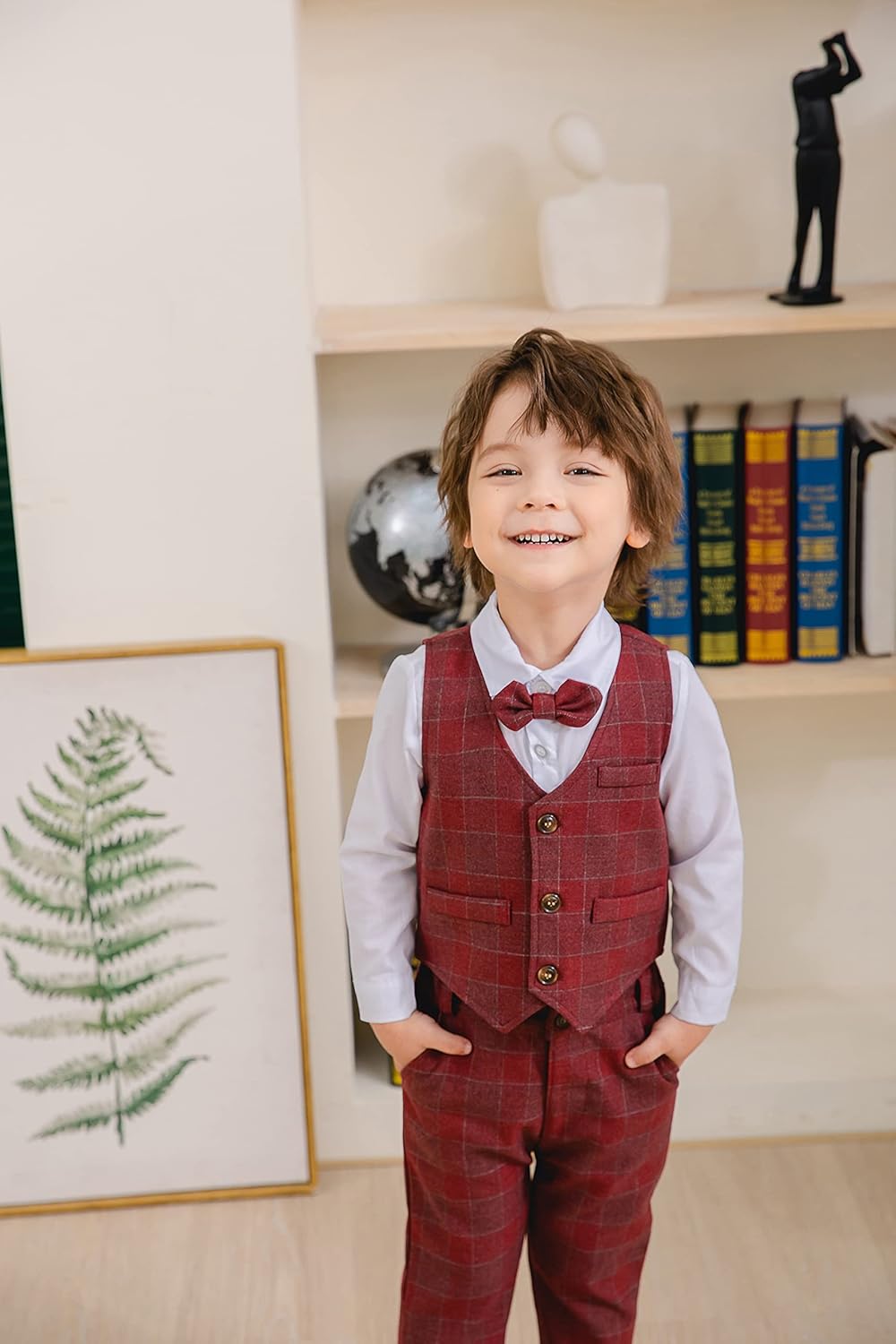 BOYS 3PC Malikat Oxblood Set