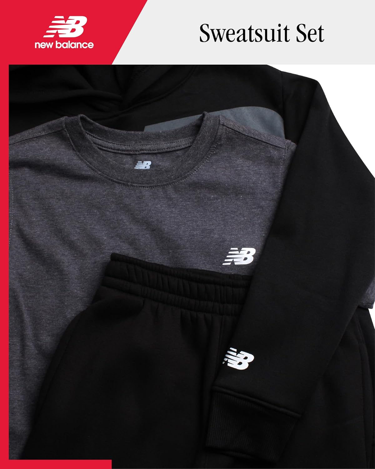 New Balance Boys Trendy Active Set - 3-Pack