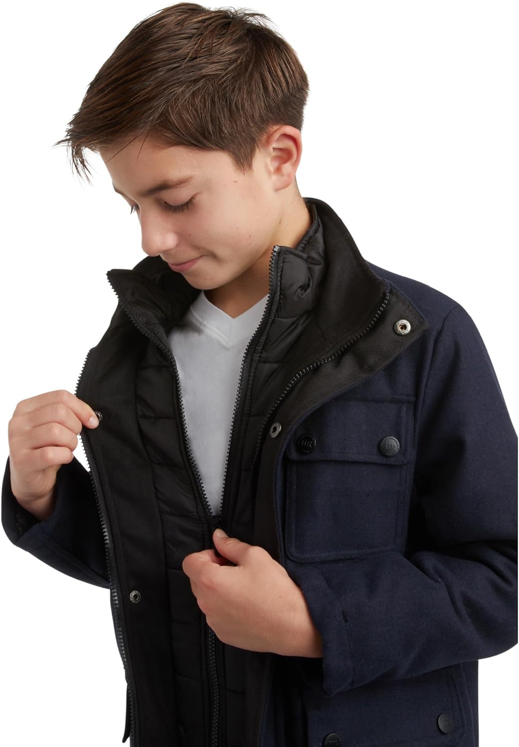 Warm Stylish Boys Wool Jacket