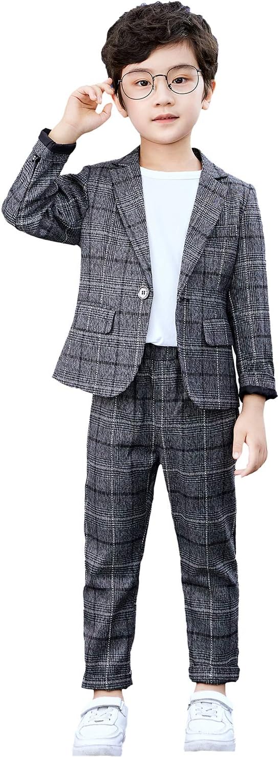 Plaid Boys Sport Coats 2-Piece Set