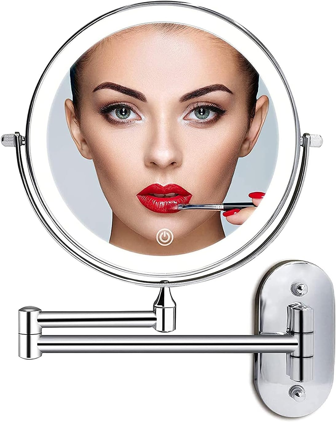 Wall-Mounted Double-Sided Makeup Mirror