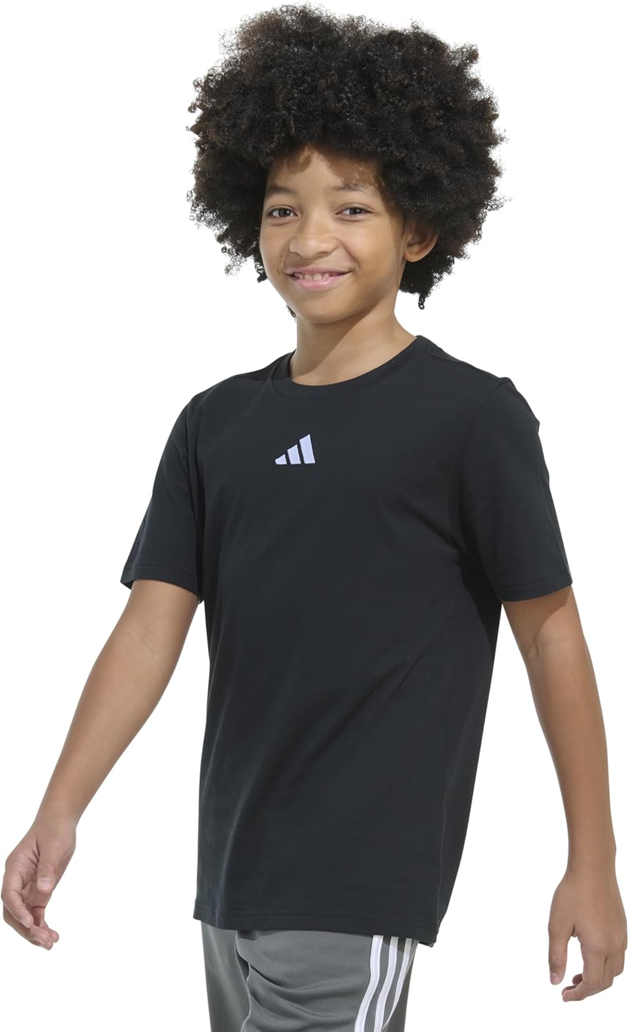 Adidas Boys Embroidered Logo Short Sleeve T-Shirt