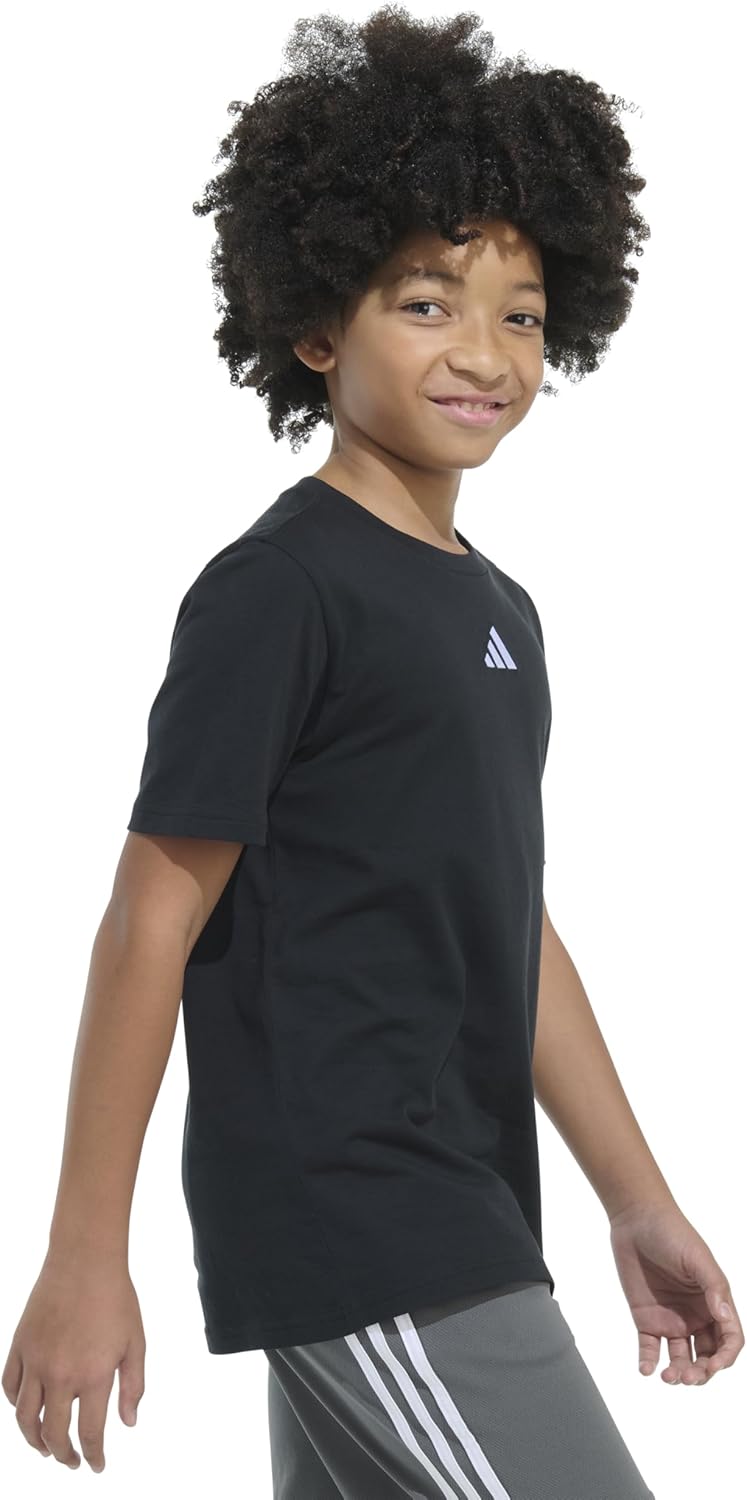 Adidas Boys Embroidered Logo Short Sleeve T-Shirt