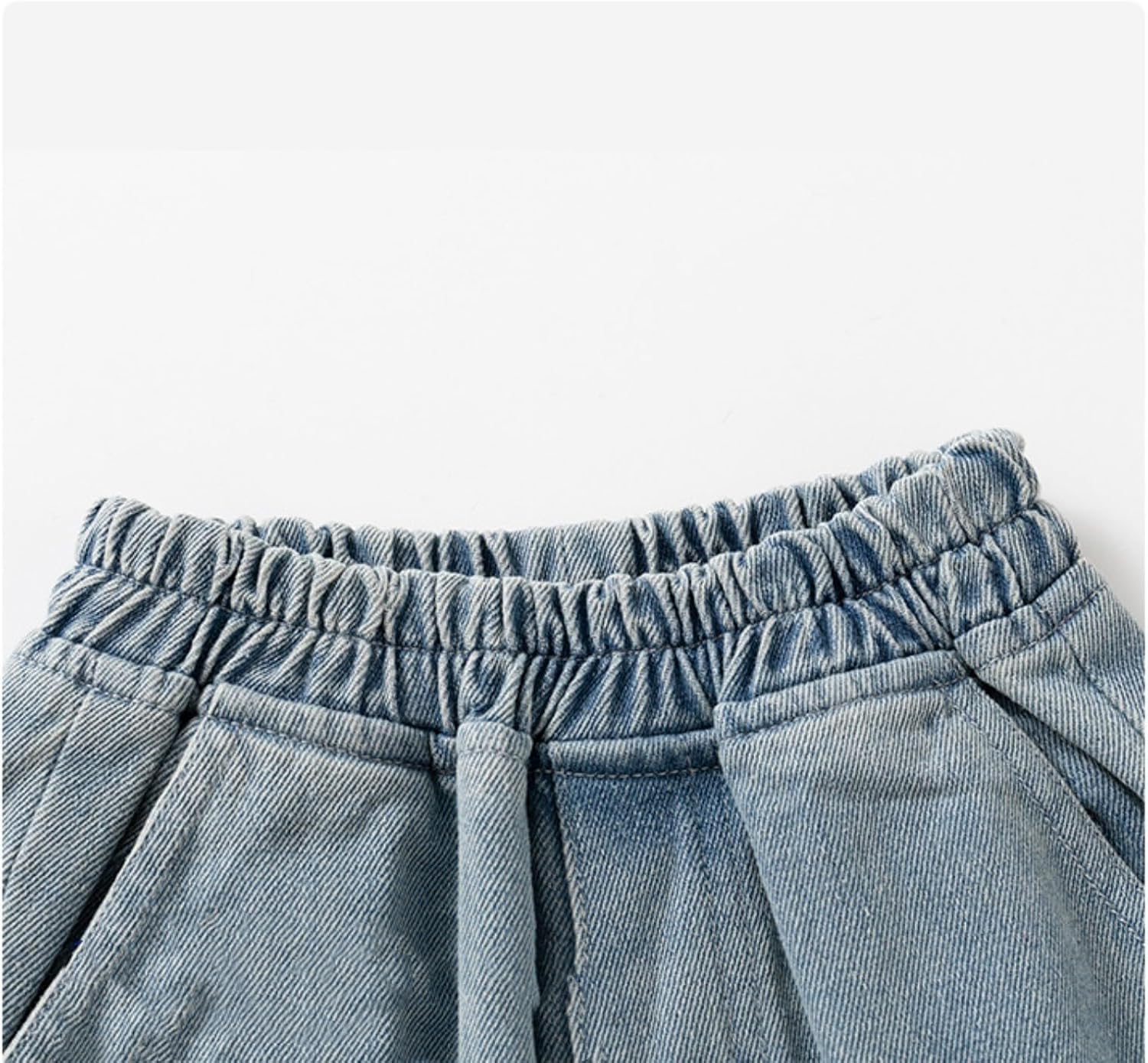 Baby Boys and Girls Denim Cargo Jeans for Toddler Girls and Boys Trendy Stretchy Trousers