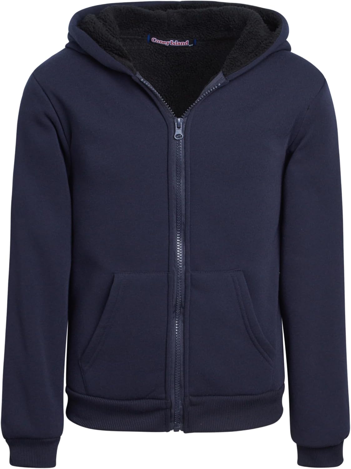 Coney Island Boys Cozy Sherpa Fleece Hoodie - Perfect for Any Season