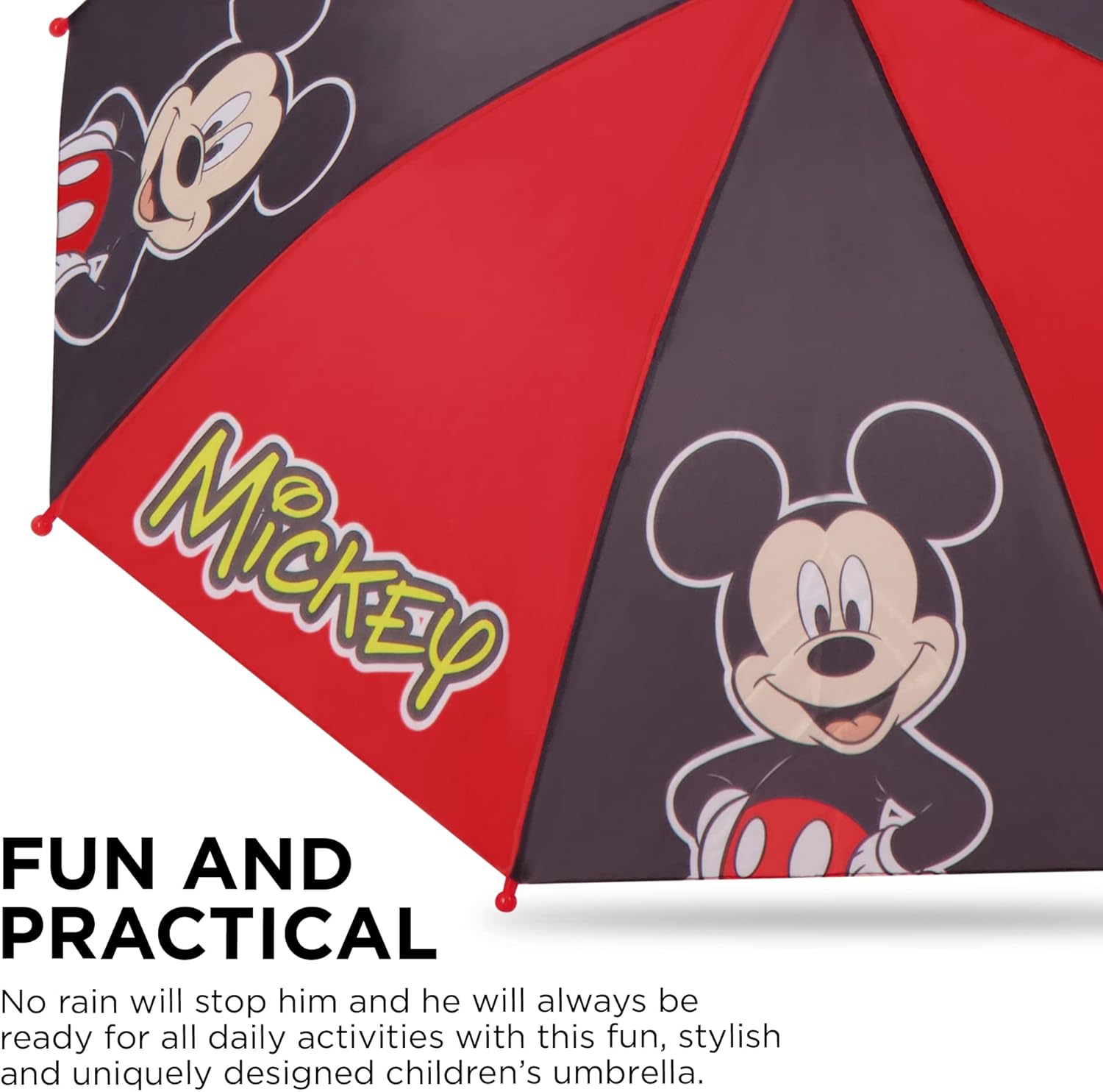 Disney Boys Little Umbrella Poncho Raincoat Set - Perfect for Rainy Days