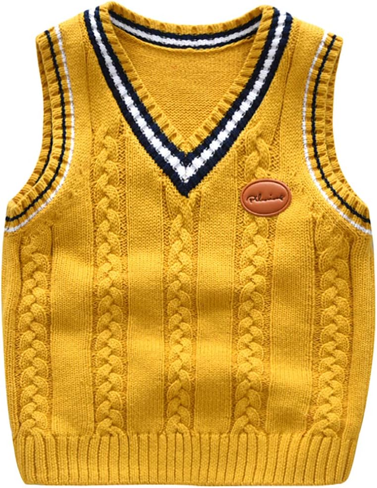 Achiyi Boys Sweater Vest for Toddler and Kids