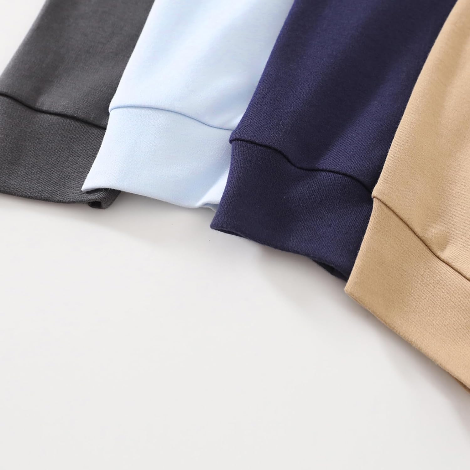 JAMako Boys Cotton Joggers 4-Pack Adorable and Comfortable for Kids