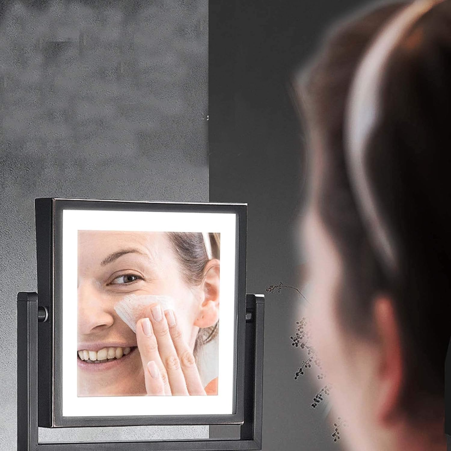 8-Inch LED Wall-Mounted Makeup Mirror