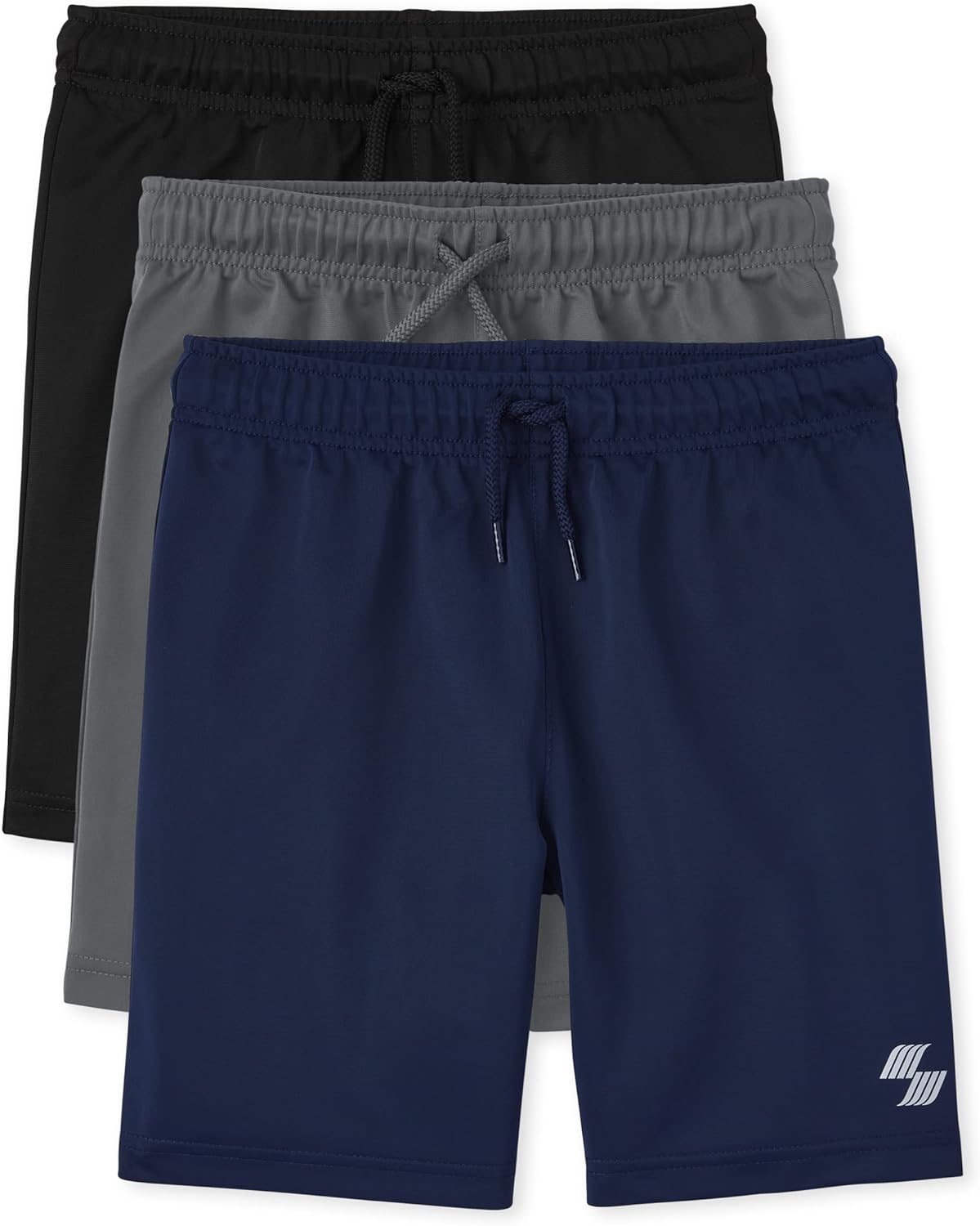 The Childrens Place Boys Basketball Shorts Pack of 3