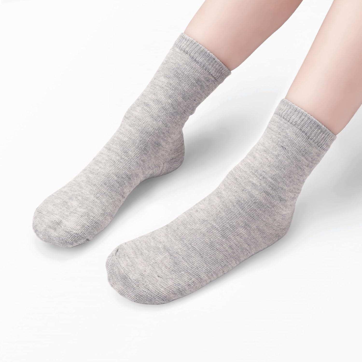 ZERULETS Toddler Socks - 15 Pairs Kids Crew Mid Calf Socks for BoysGirls 1-13 Years