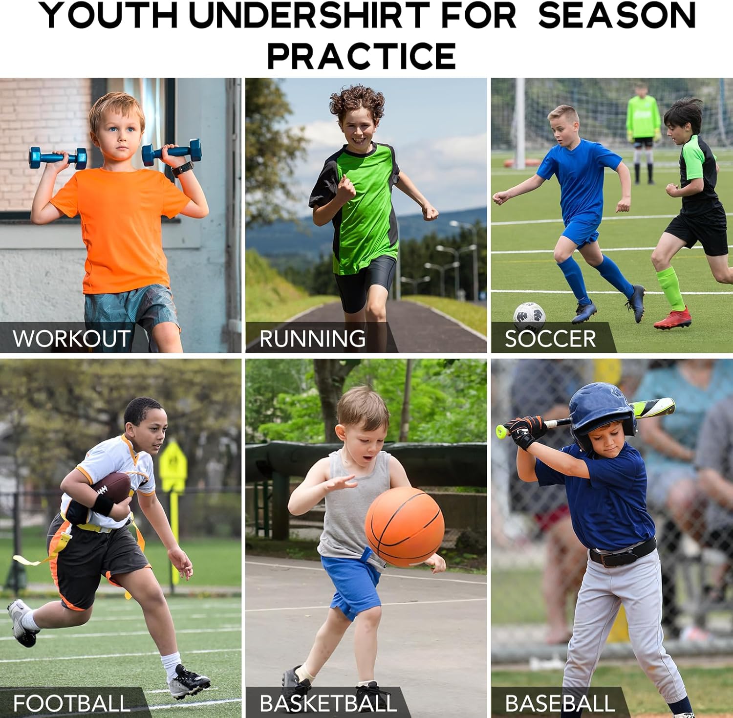 Anawakia Youth Boys Compression Tank Top