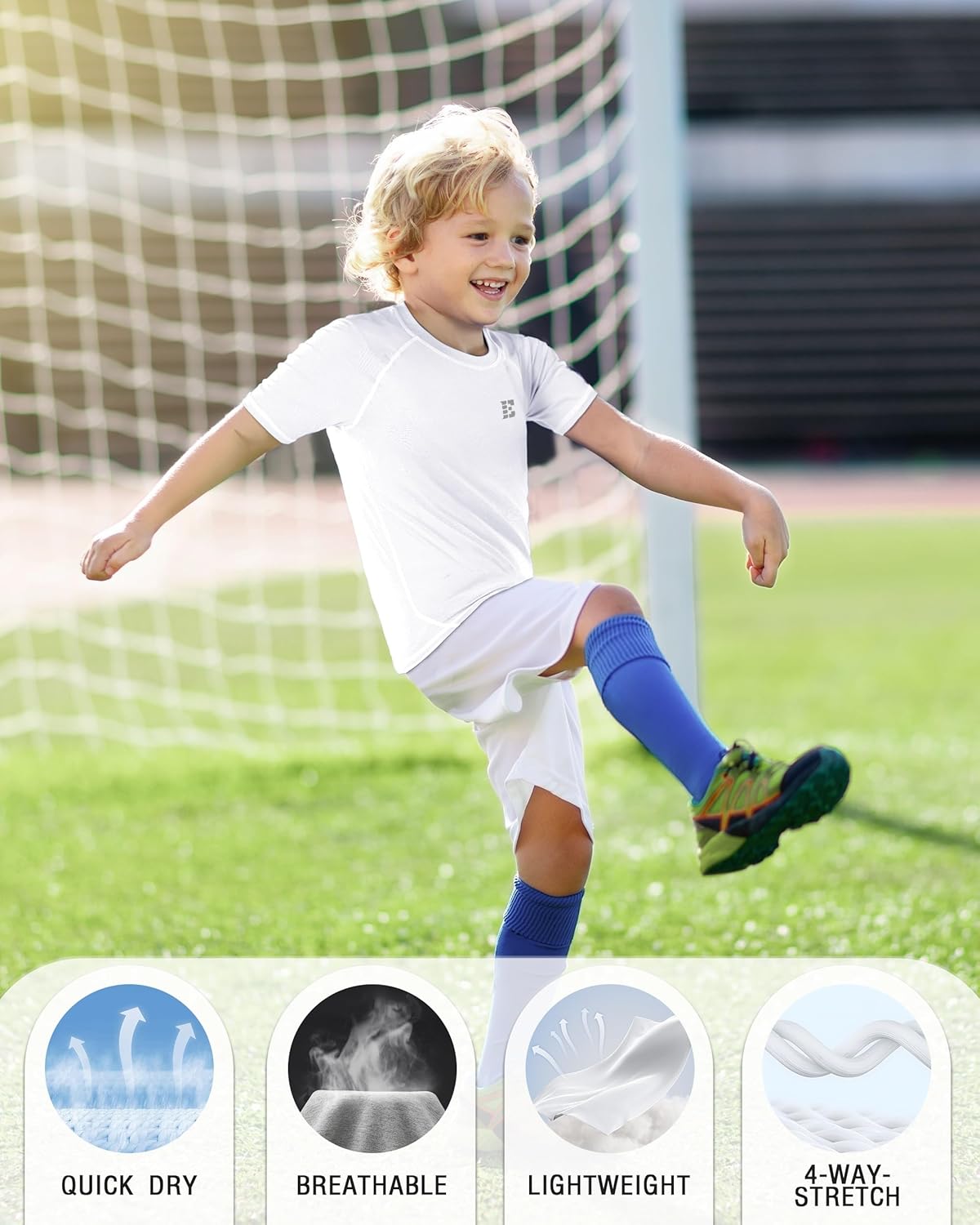 EoBeKee Boys Compression Shirt for Basketball and Sports