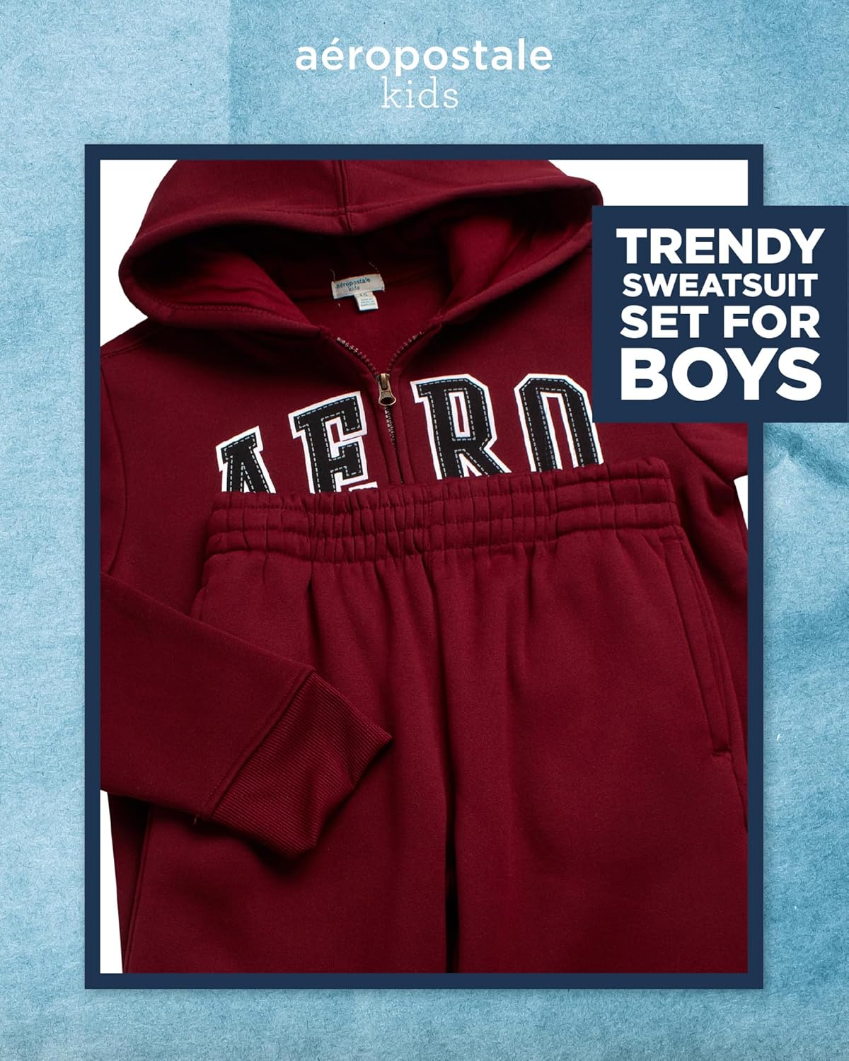 AEROPOSTALE Boys Track Suit Set Cohesive Overalls for Ages 8-12