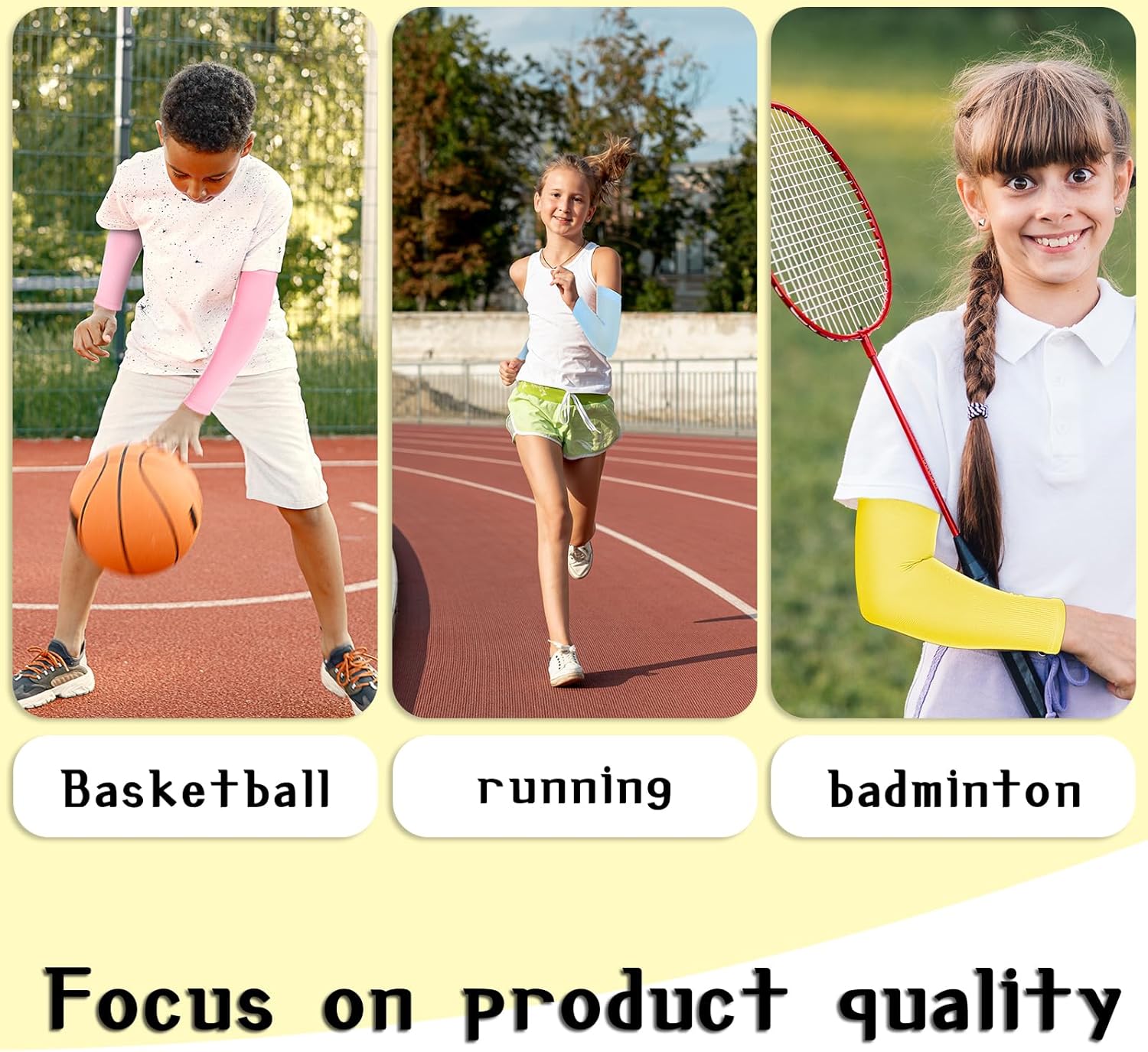 Abeillo Kids Arm Sleeves - UV Protection Composition