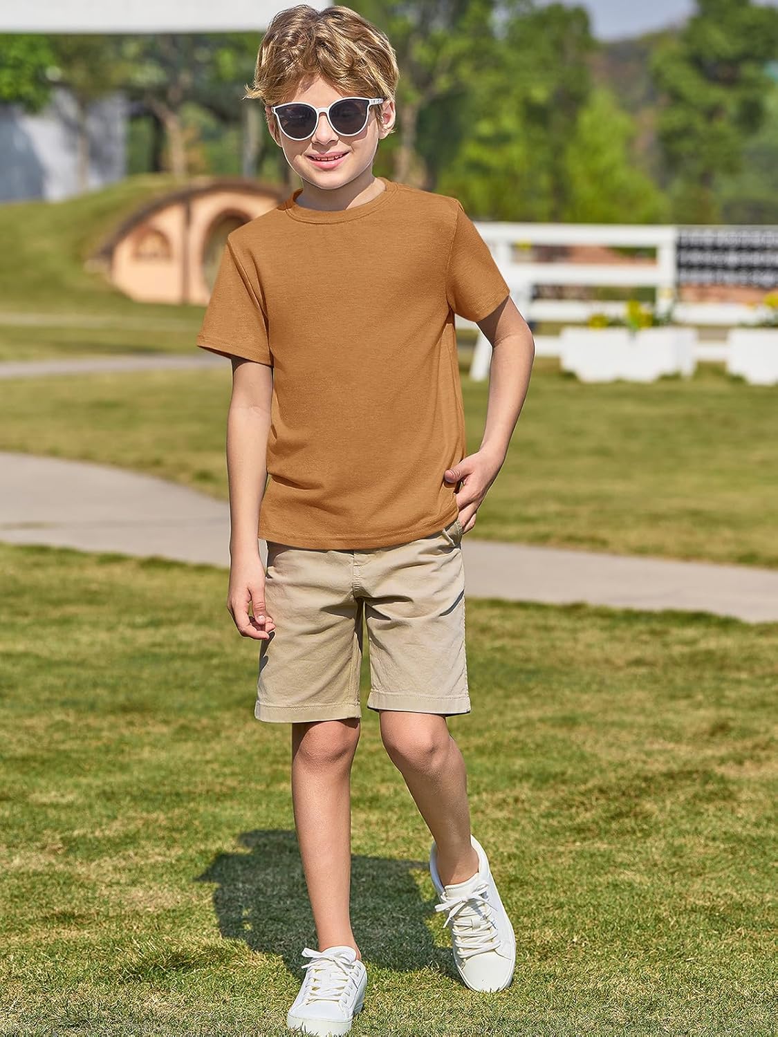 Summer Comfort Boys Short Sleeve T-Shirts for Ages 5-14