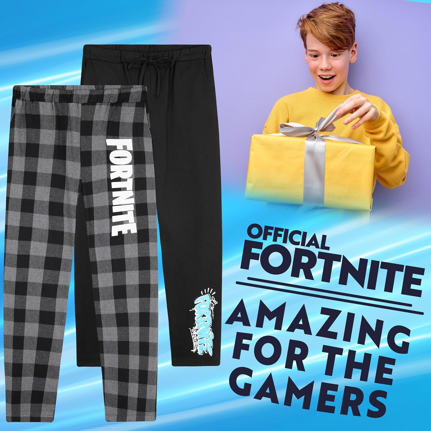 Gamers Nemesis Fortnite Boys Pajamas Packs of 2 Comfy and Fun for Sleep or Play