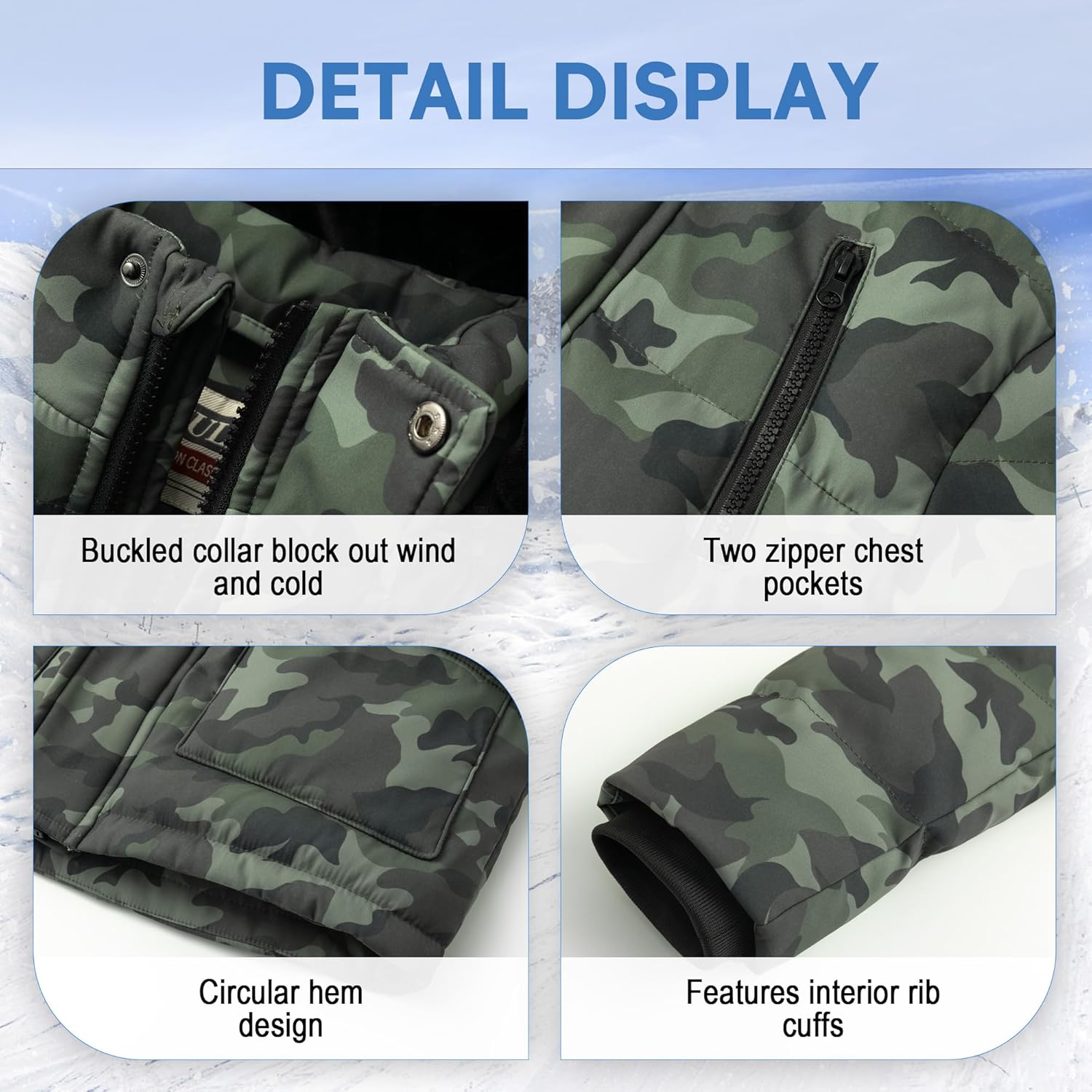 WULFUL Boys Warm Puffer Coat