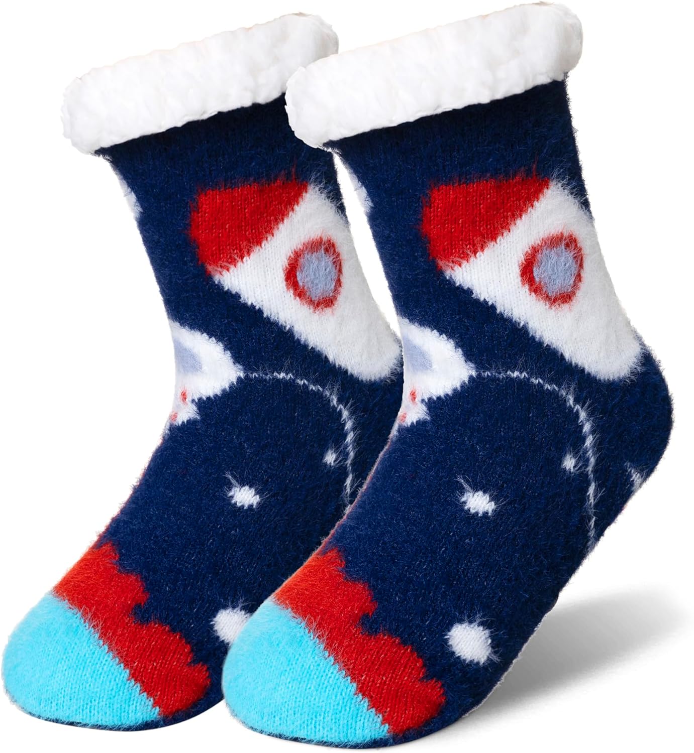 Thick Winter Fuzzy Slipper Socks Kids Men