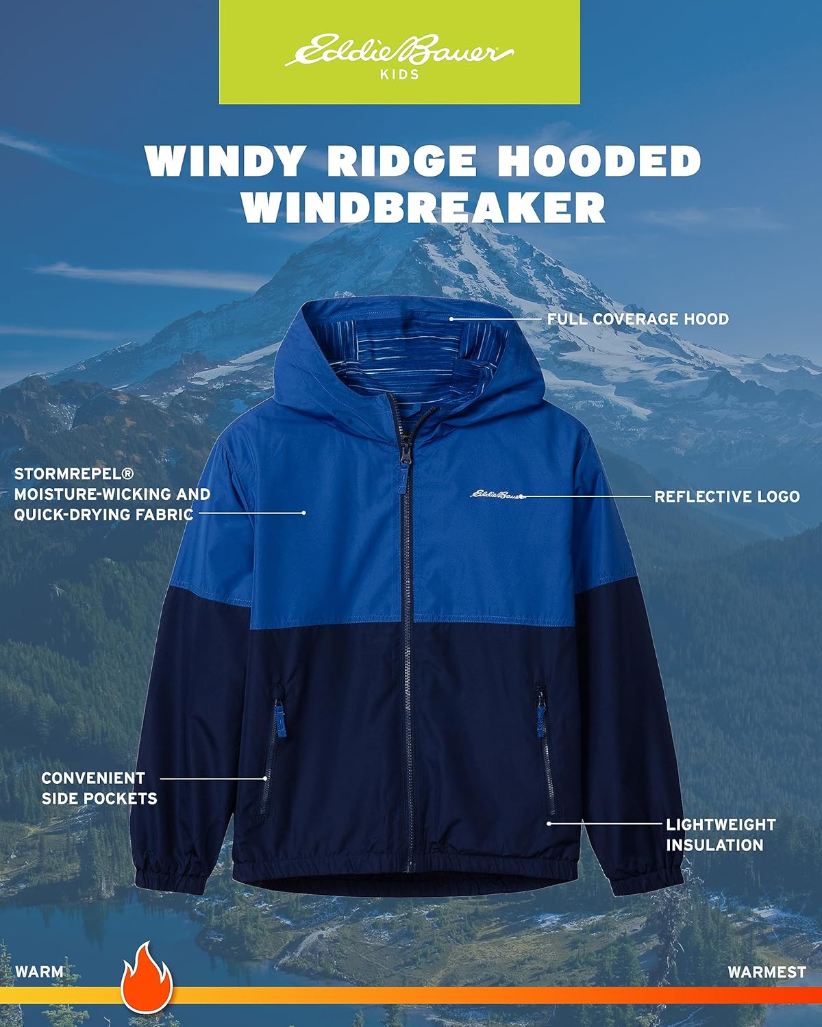 Eddie Bauer Kids Waterproof Rain Jacket