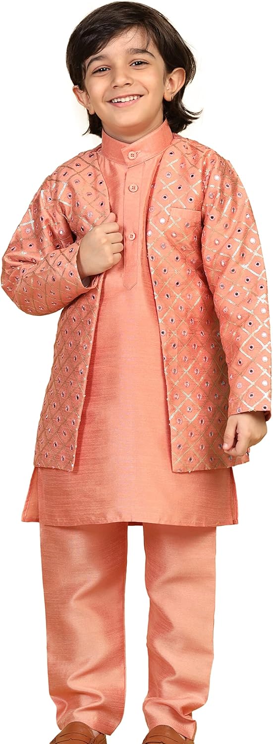 AJ Dezines Kids Party Wear Sherwani For Boys Diwali Outfit 1