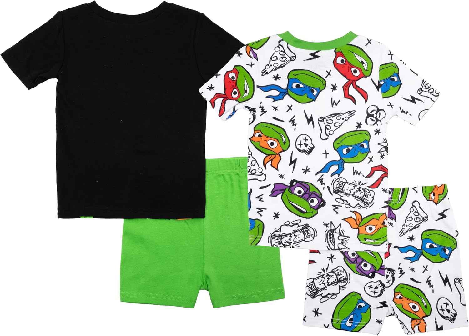 Teenage Mutant Ninja Turtles Boys 4-Piece Snug-fit Cotton Pajama Set