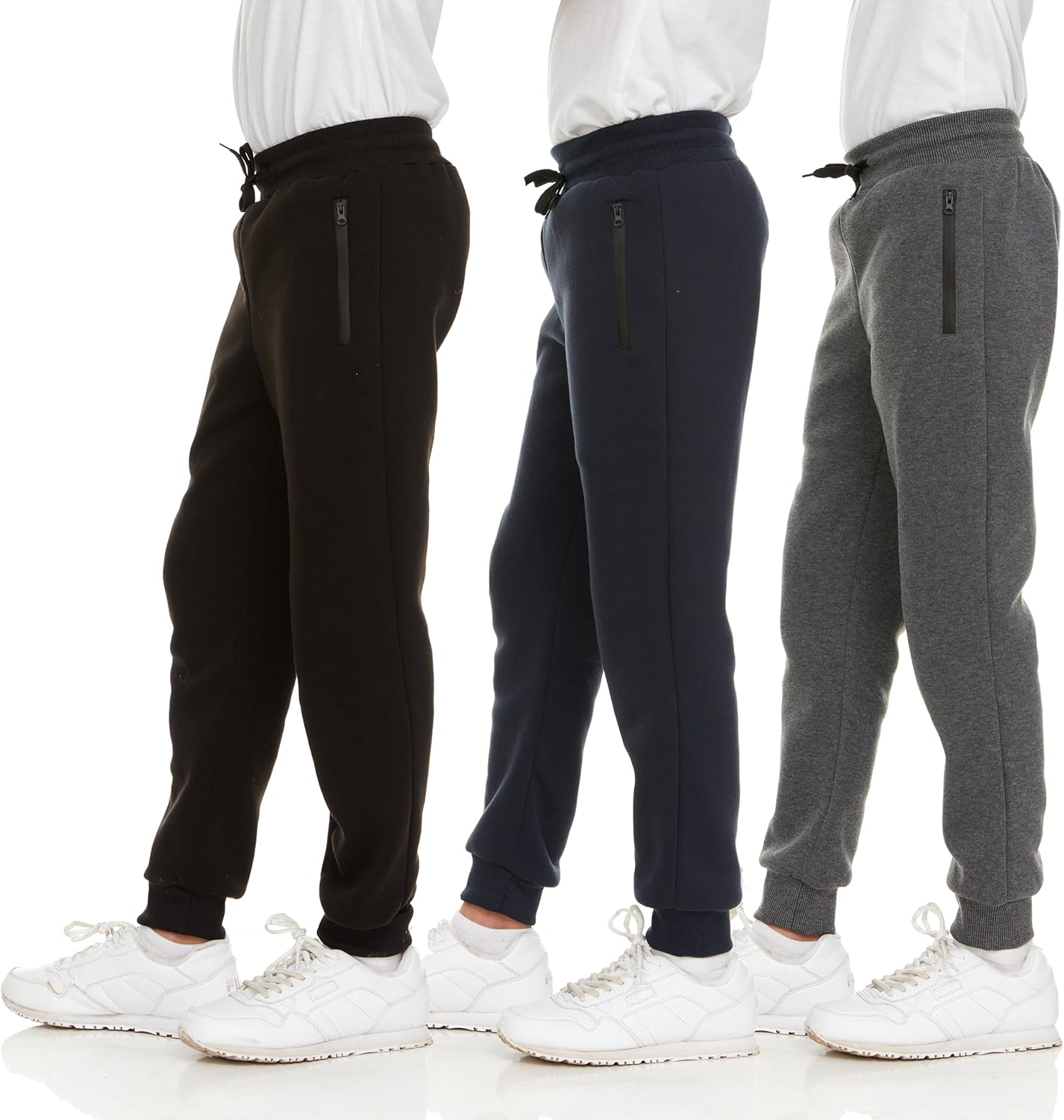 PURE CHAMP 3Pk Boys Sweatpants Fleece Joggers 1