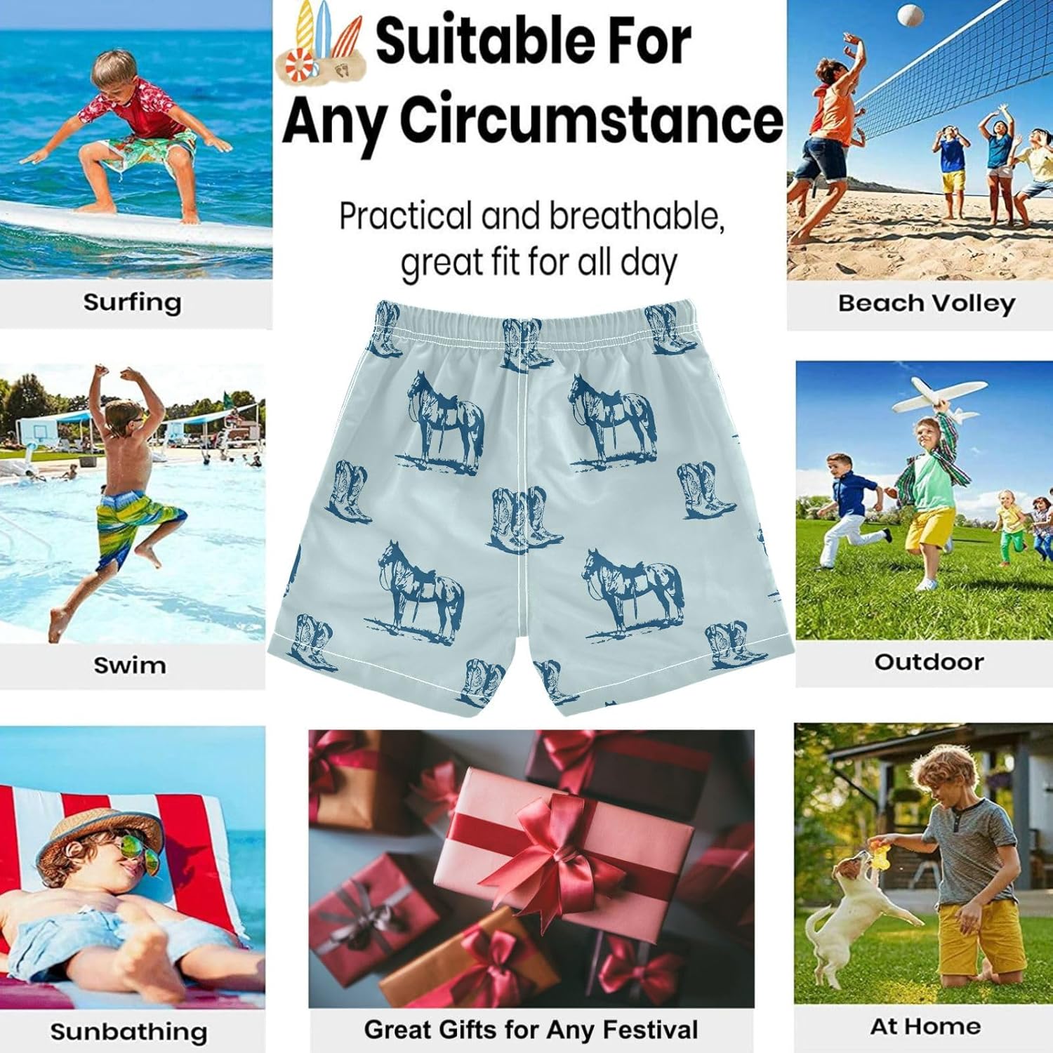 Fun Boys Swim Trunks